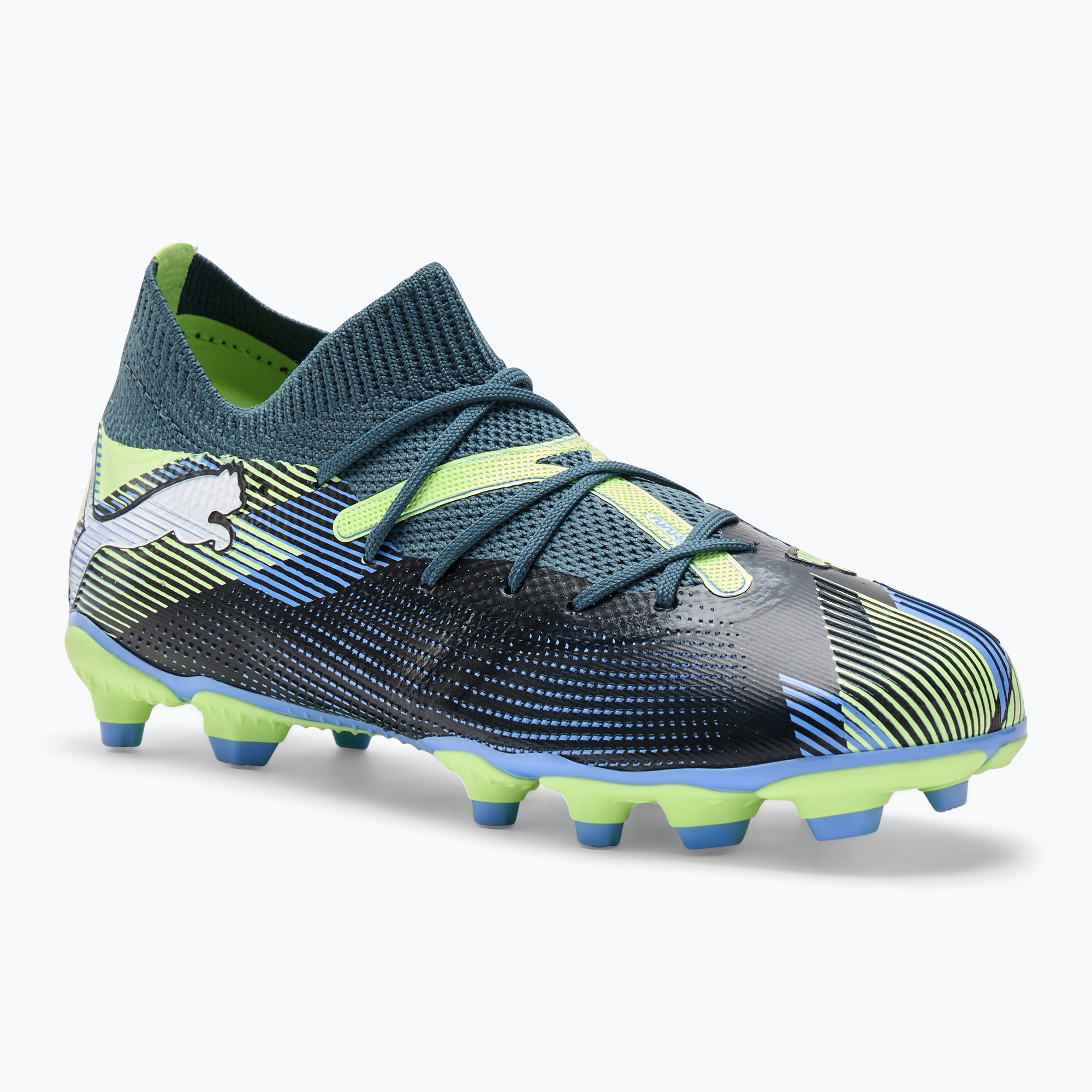 Buty piłkarskie dziecięce PUMA Future 7 Match FG/AG Jr grey skies/puma white 