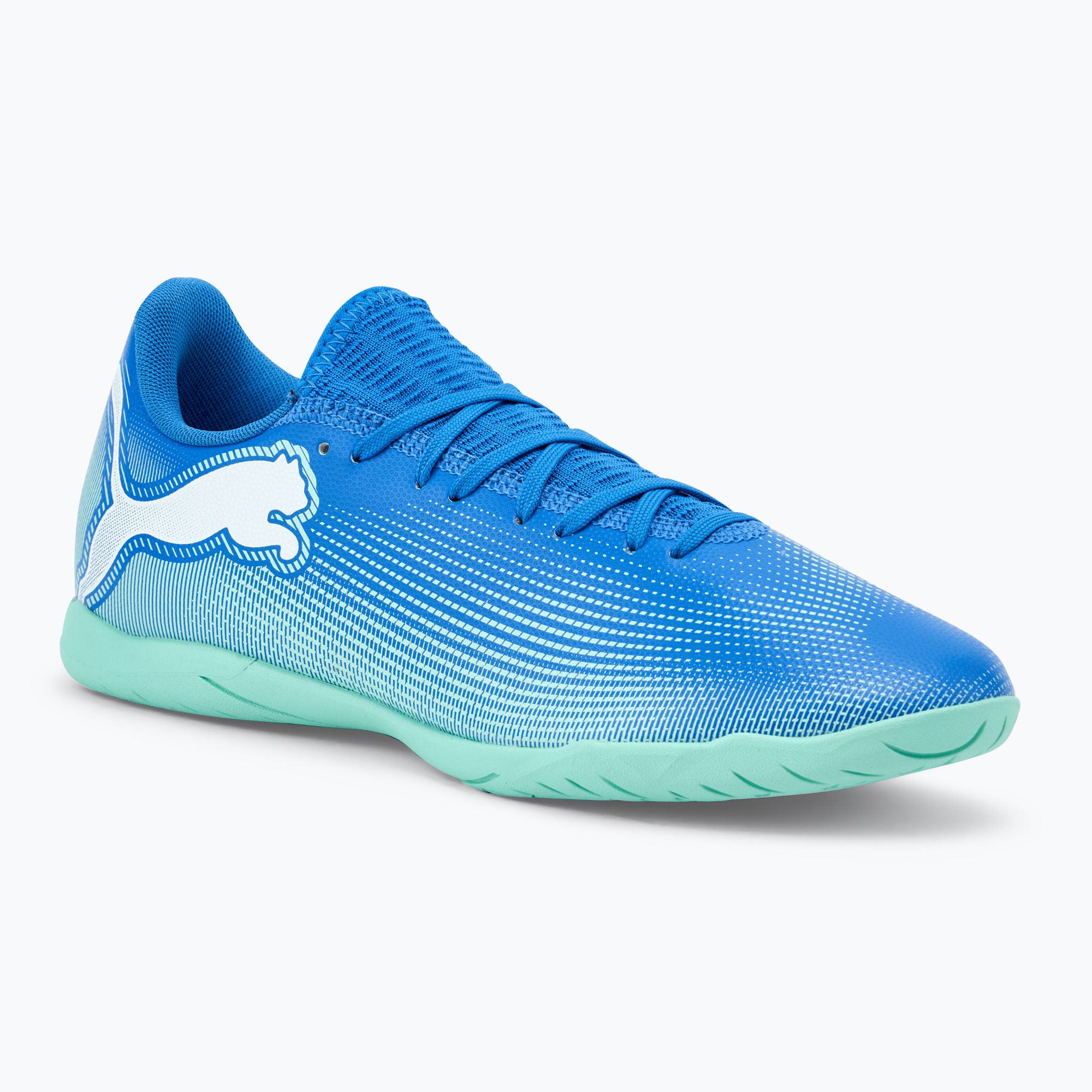 Buty piłkarskie PUMA Future 7 Play It hyperlink blue/mint/puma white 