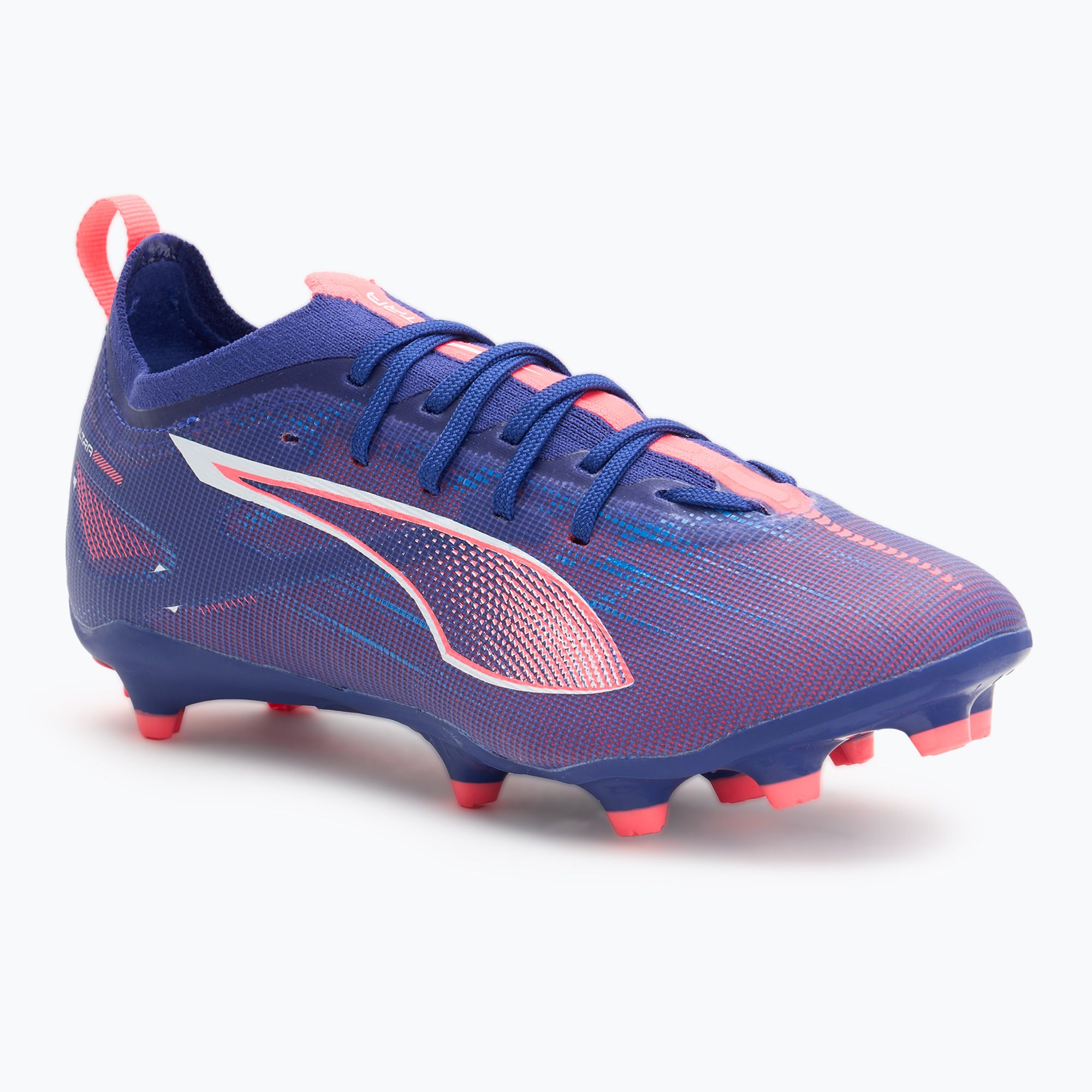 Buty piłkarskie dziecięce PUMA Ultra 5 Pro FG/AG Jr lapis lazuli/puma white/sunset glow 