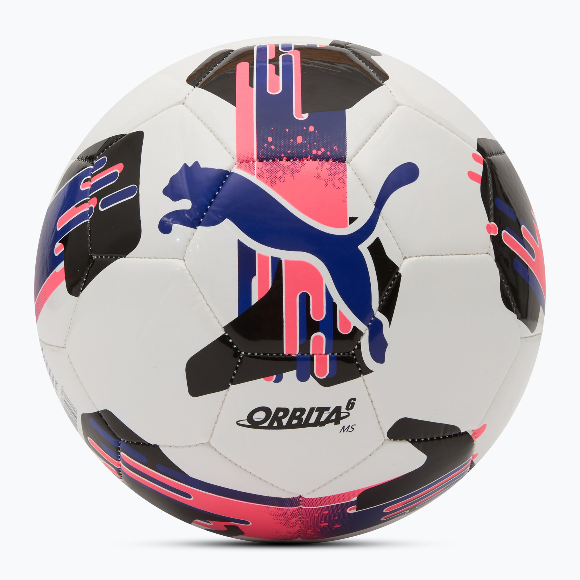 Футболна топка Puma Orbita 6 MS puma white/lapis lazuli/sunset glow размер 3