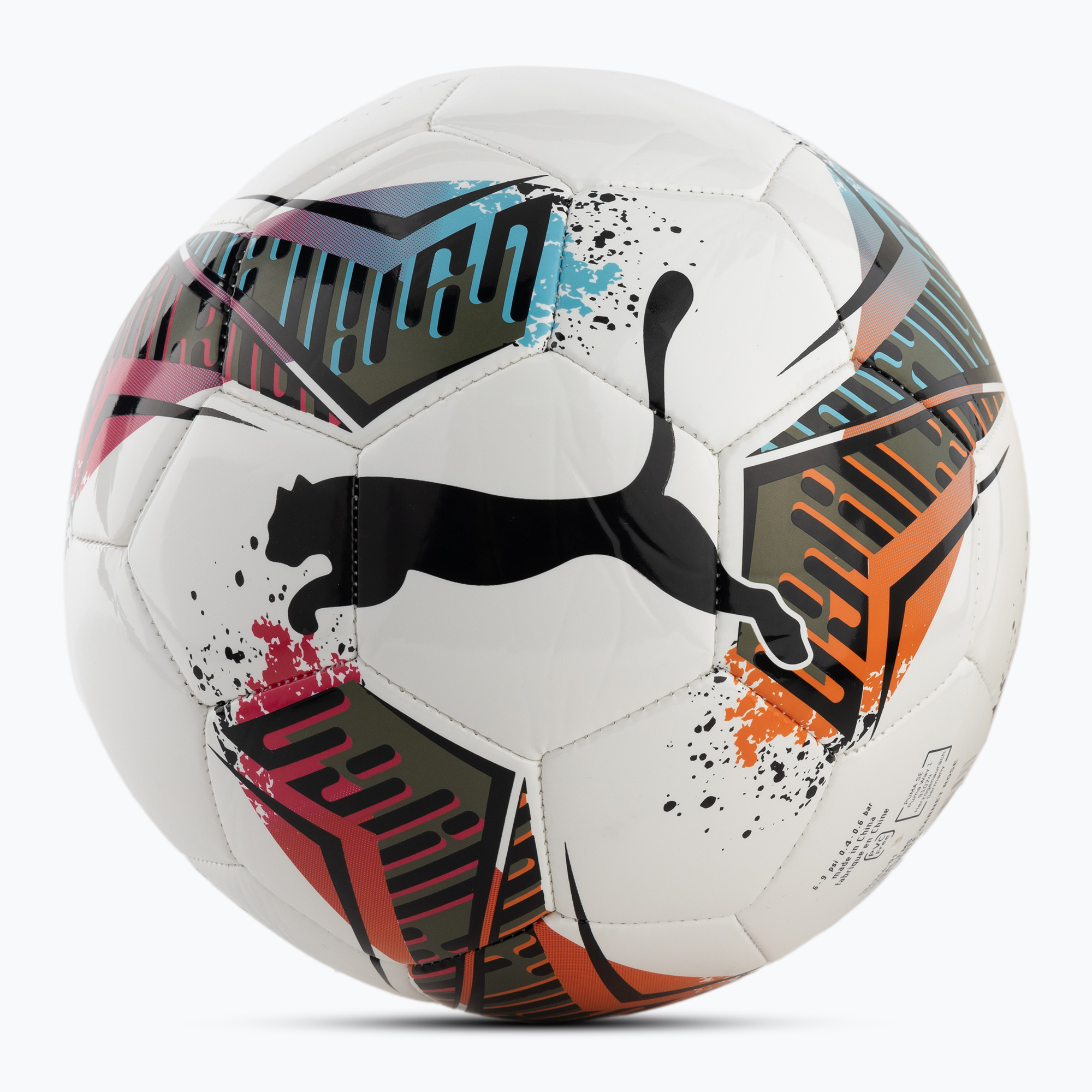 Футболна топка Puma Futsal 2 MS  puma white/garnet rose/dusty aqua размер 4