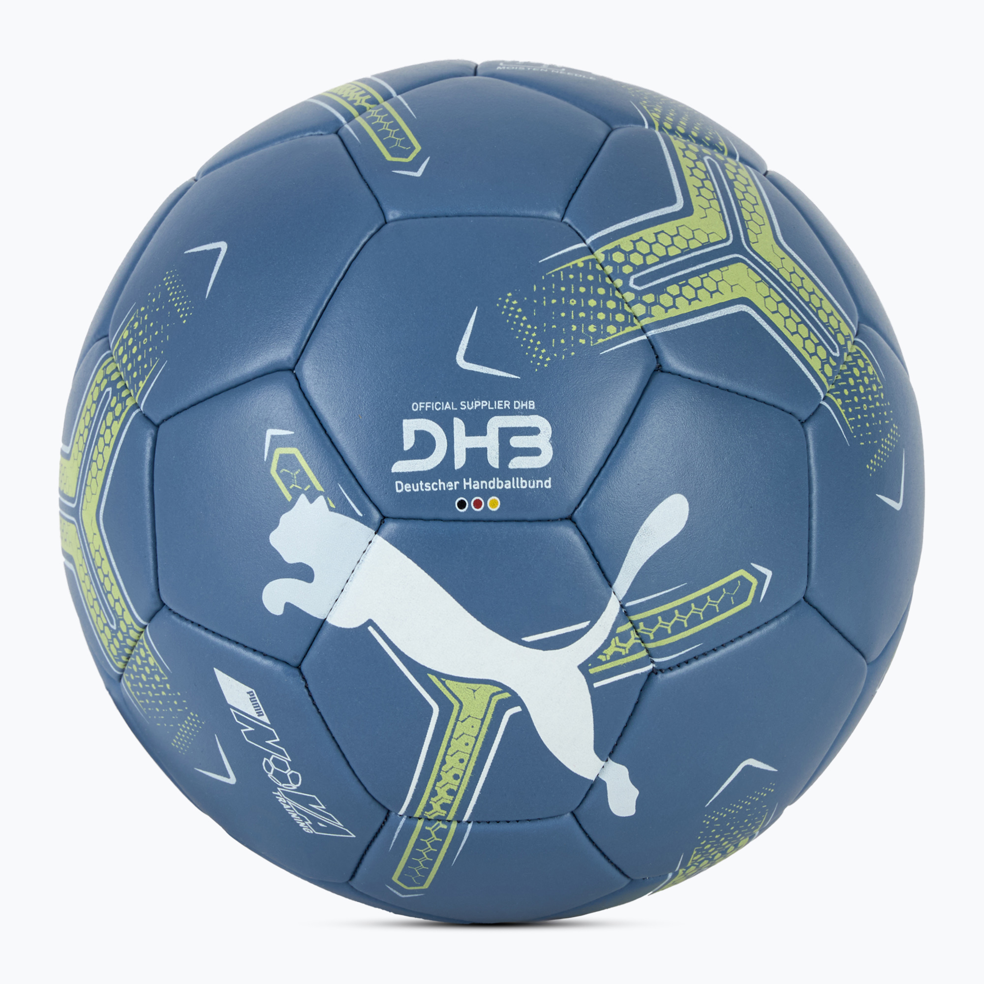 PUMA Nova Training blue horizon/puma white/fizzy apple handball size 2