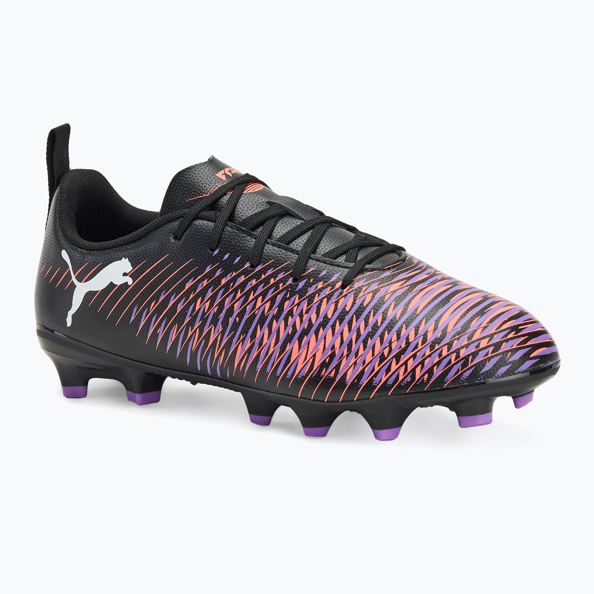Buty piłkarskie dziecięce PUMA Future 8 Play FG/AG Jr puma black/puma white/glowing red 