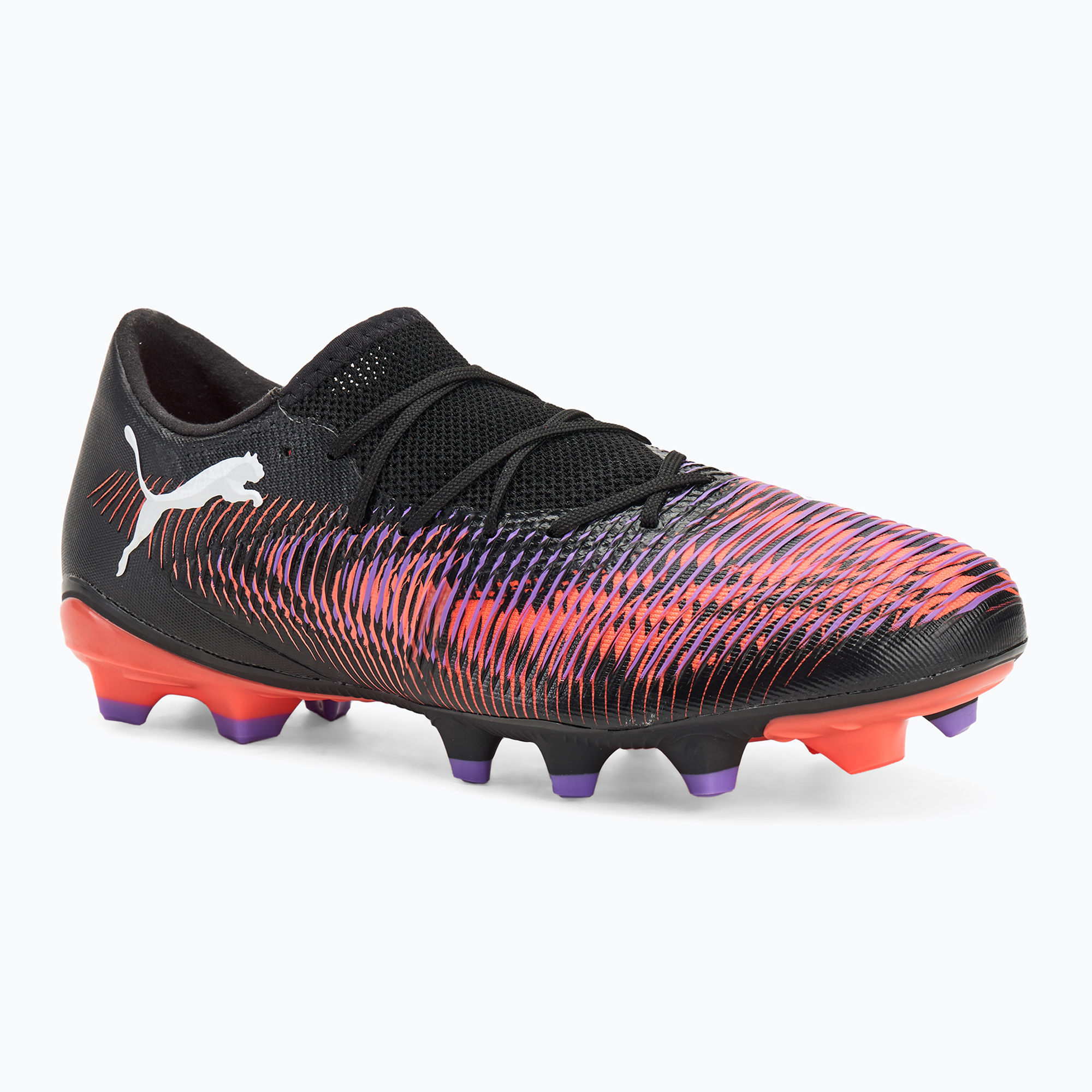 Buty piłkarskie męskie PUMA Future 8 Match Low FG/AG puma black/ puma white/ glowing red 
