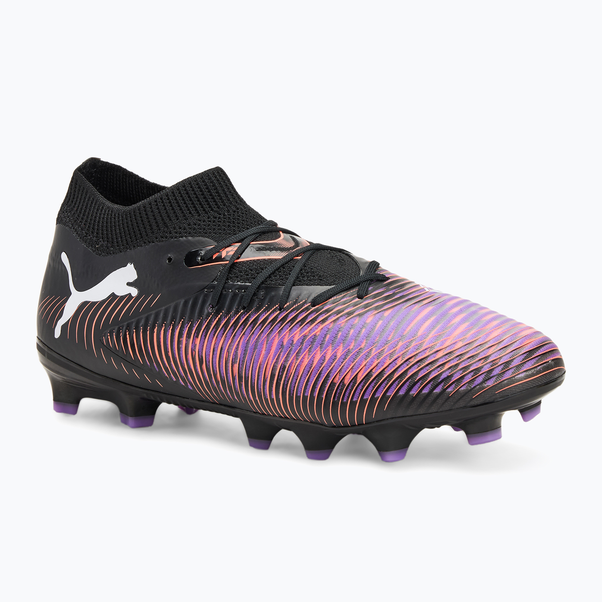 Buty piłkarskie dziecięce PUMA Future 8 Pro FG/AG Jr puma black/puma white/glowing red 