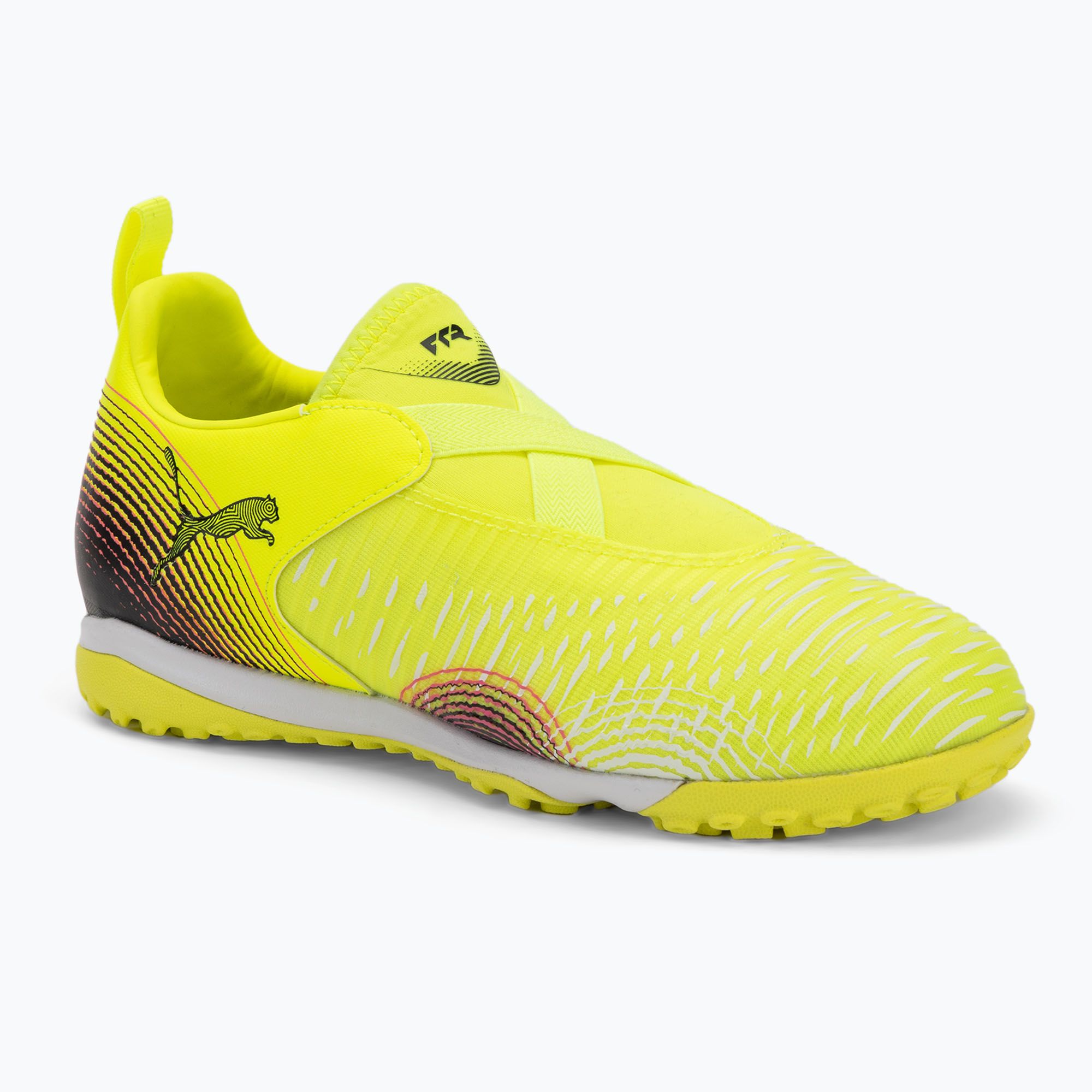 Buty piłkarskie dziecięce PUMA Future 8 Match LL TT + Mid yellow alert/puma black/sun struck 