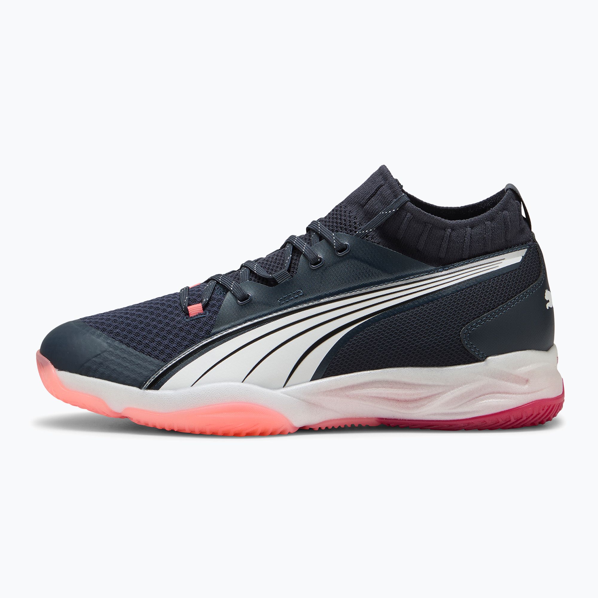 Buty do piłki ręcznej męskie PUMA Eliminate Nitro SQD parisian night/puma white/glowing red
