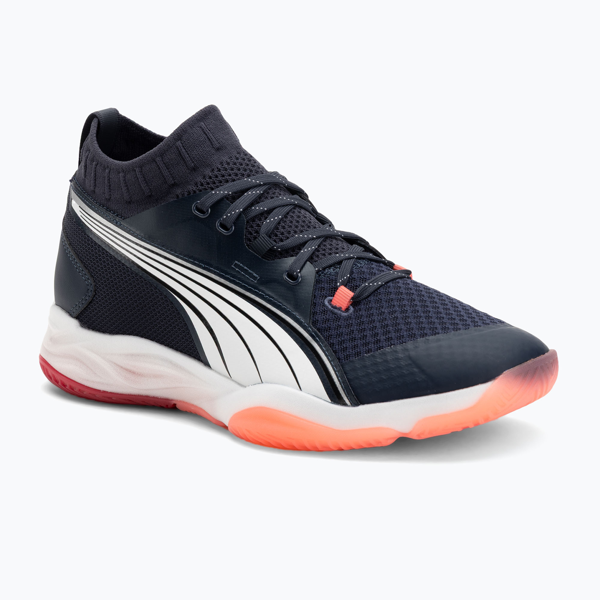 Buty do piłki ręcznej męskie PUMA Eliminate Nitro SQD parisian night/puma white/glowing red 