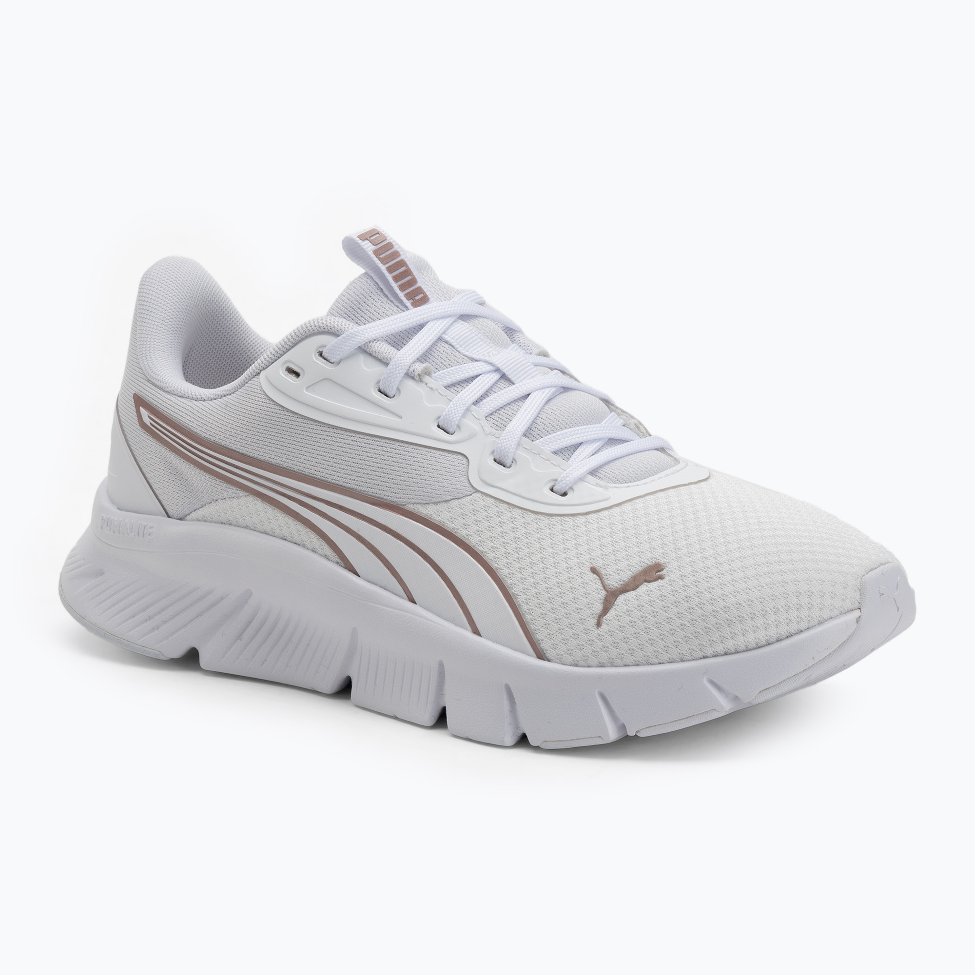 Buty do biegania PUMA Flexfocus Lite Modern Woven puma white/rose gold 