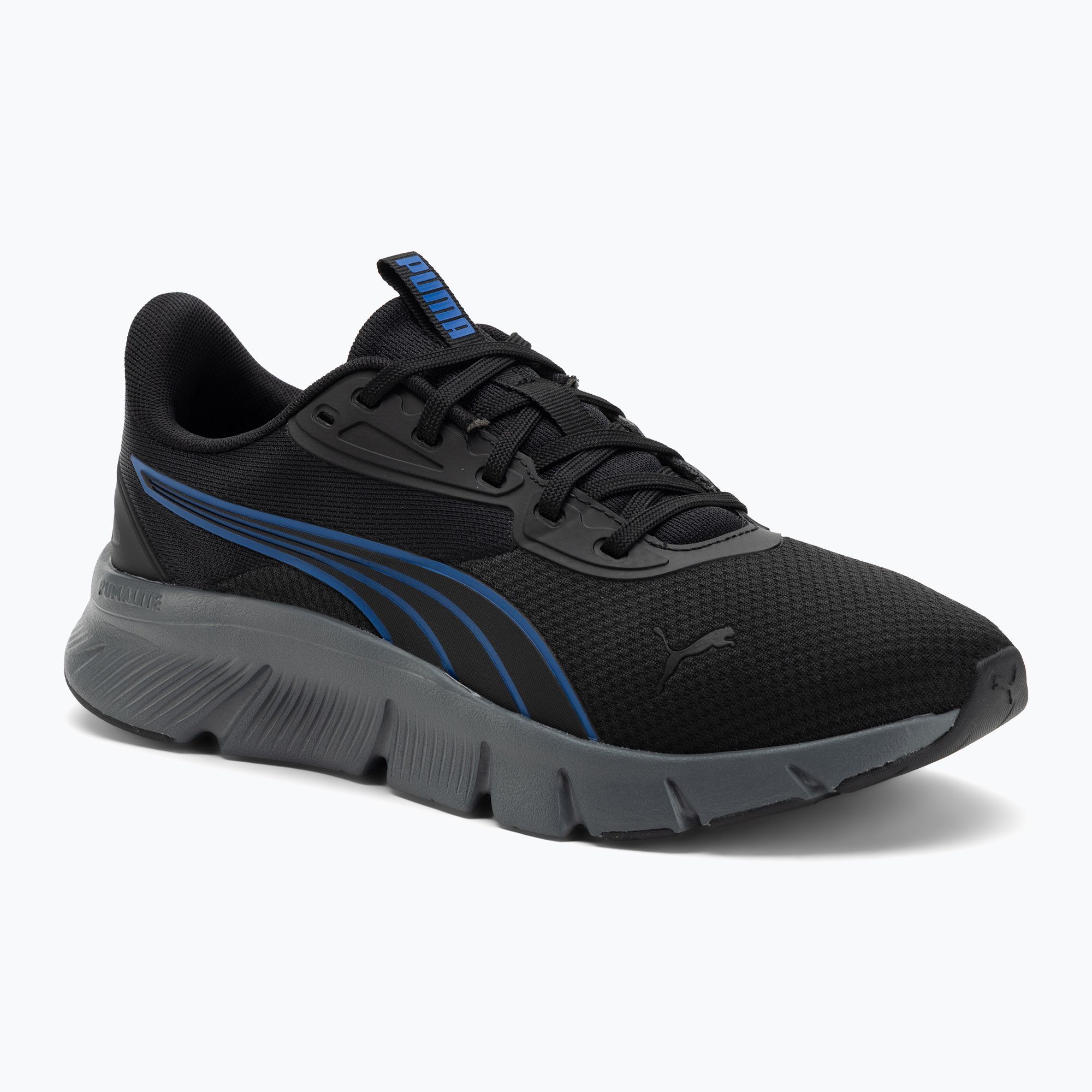 Buty do biegania PUMA Flexfocus Lite Modern Woven puma black/vivid blue 