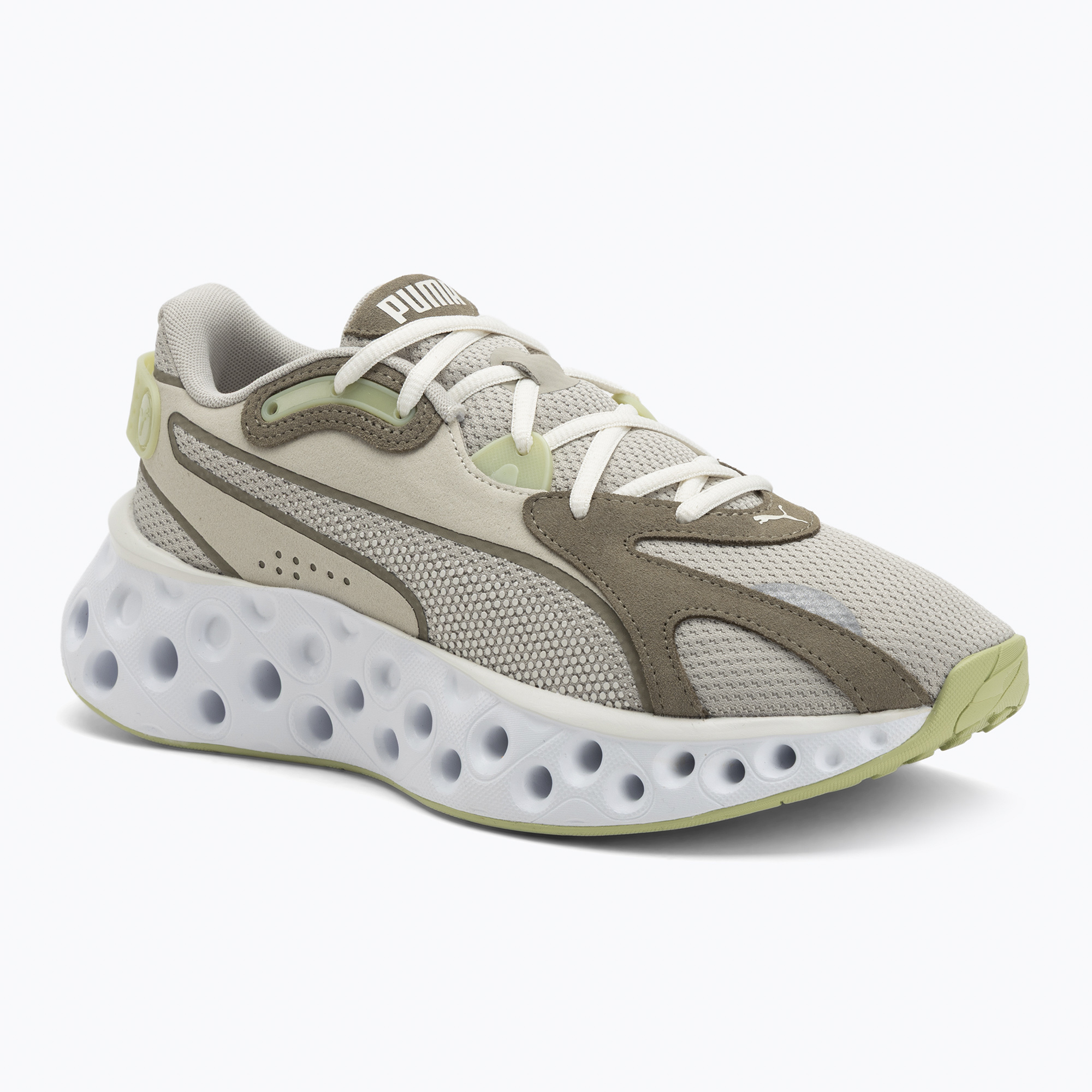 Buty do biegania PUMA Softride Frequence pistachio green/velvet moss/warm white 