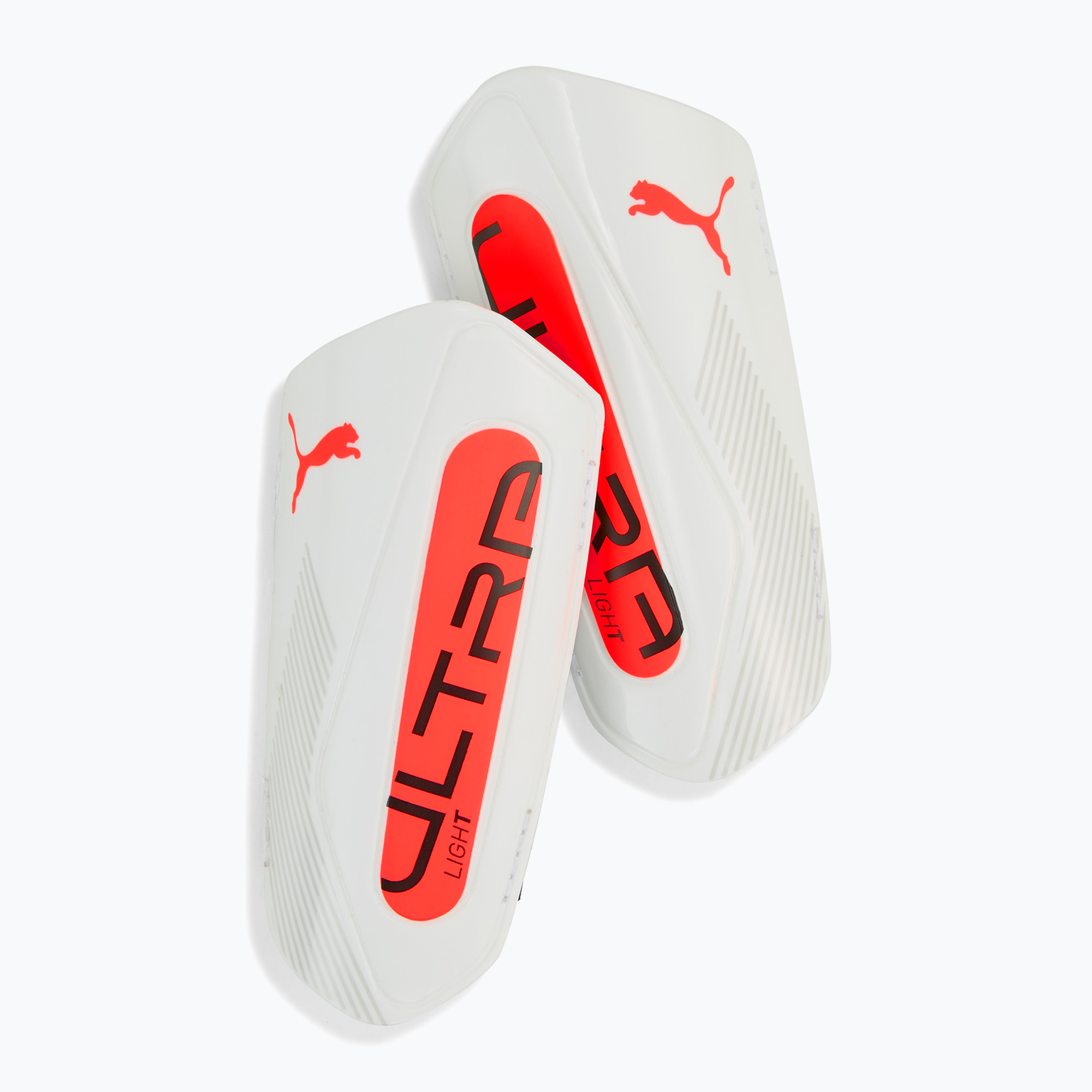 Chrániče holení PUMA Ultra Light Strap puma white/glowing red (Ultra Light Strap 030992 01)