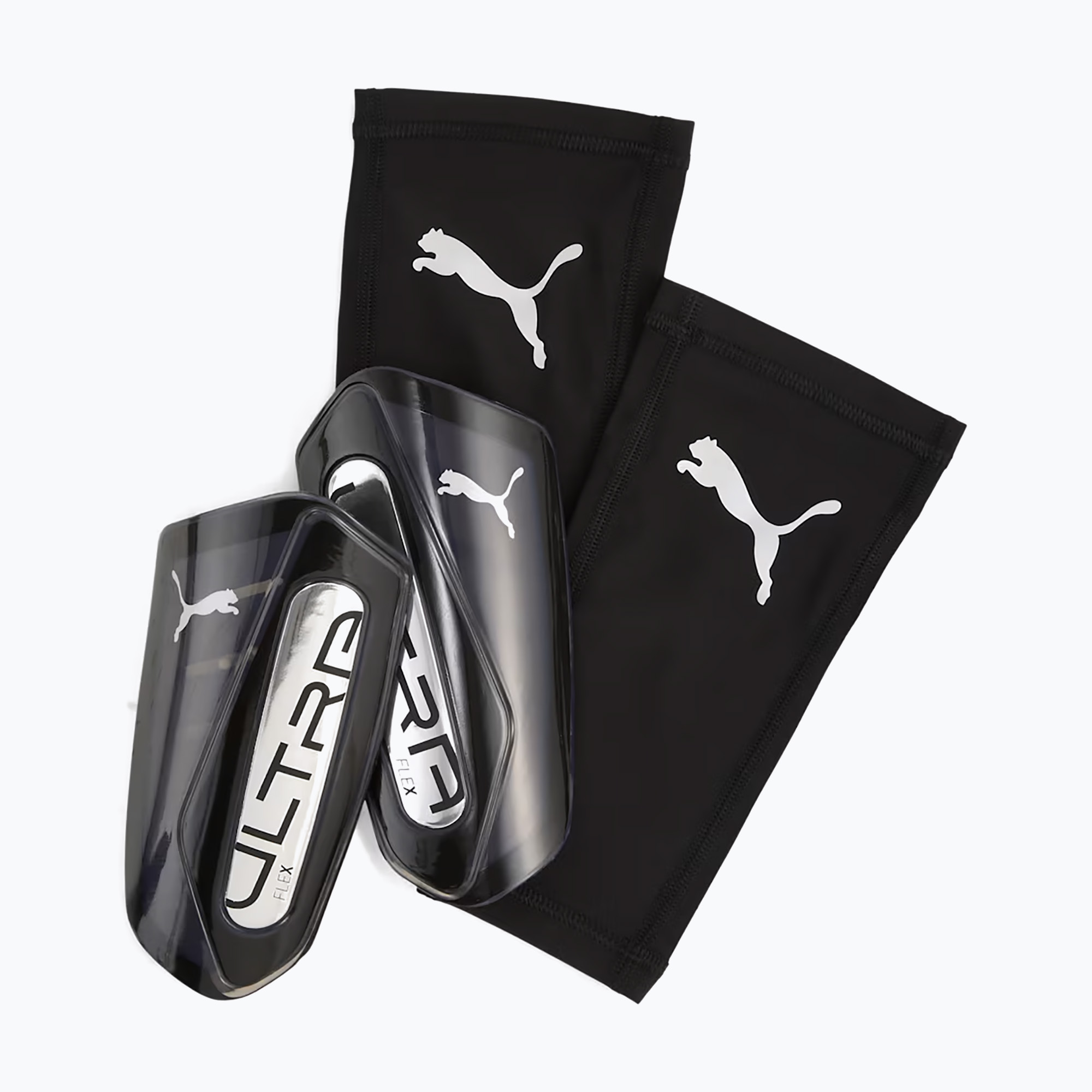 Chrániče holení PUMA Ultra Flex Sleeve puma black/puma silver (Ultra Flex Sleeve 030987 03)