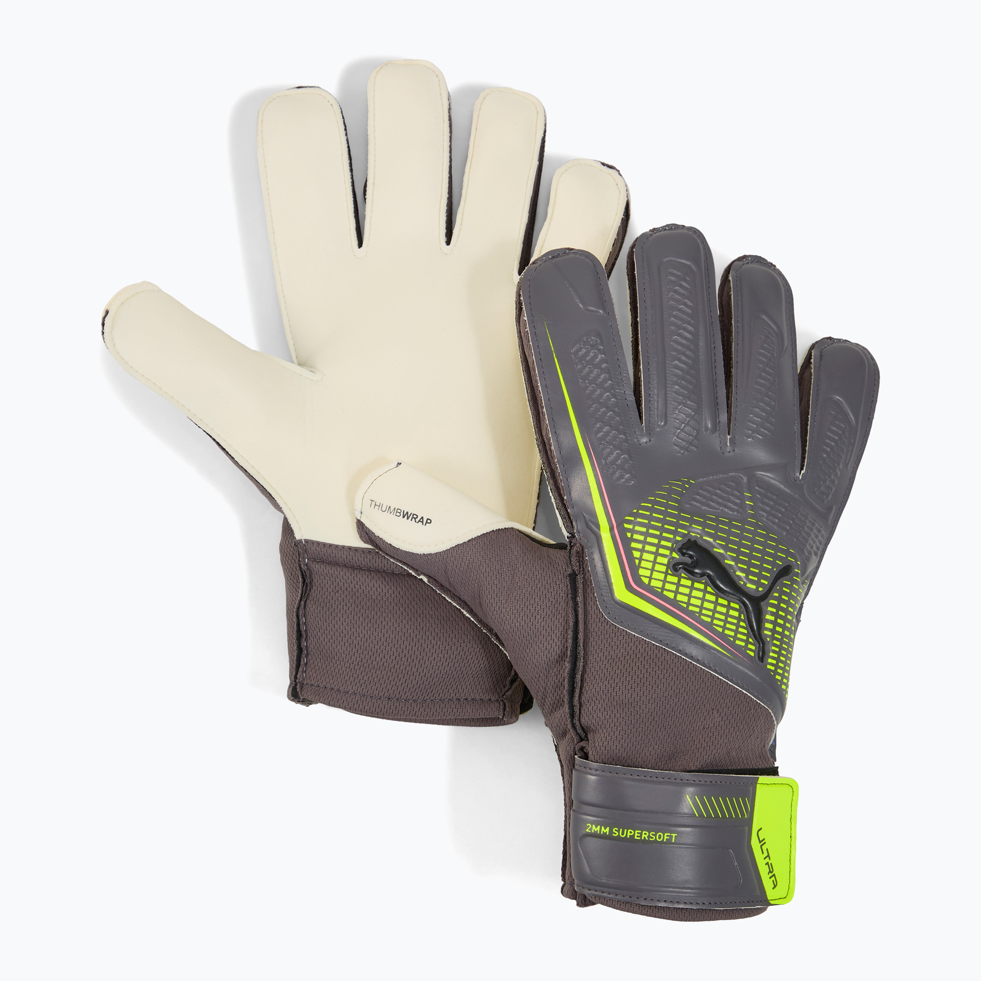 Вратарски ръкавици PUMA Ultra Play RC matte aged silver/yellow alert