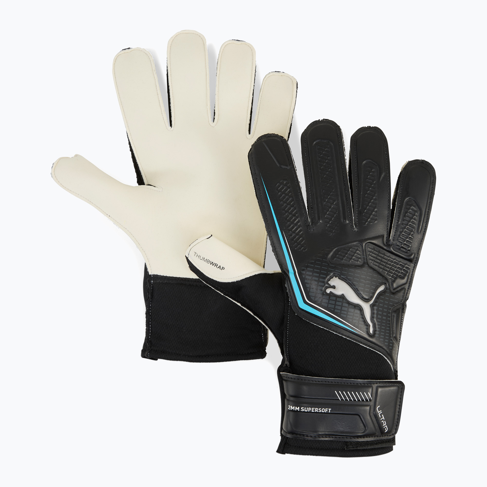 Guanti da portiere PUMA Ultra Play RC puma nero/acqua brillante (4) (Ultra Play RC 041952 08)