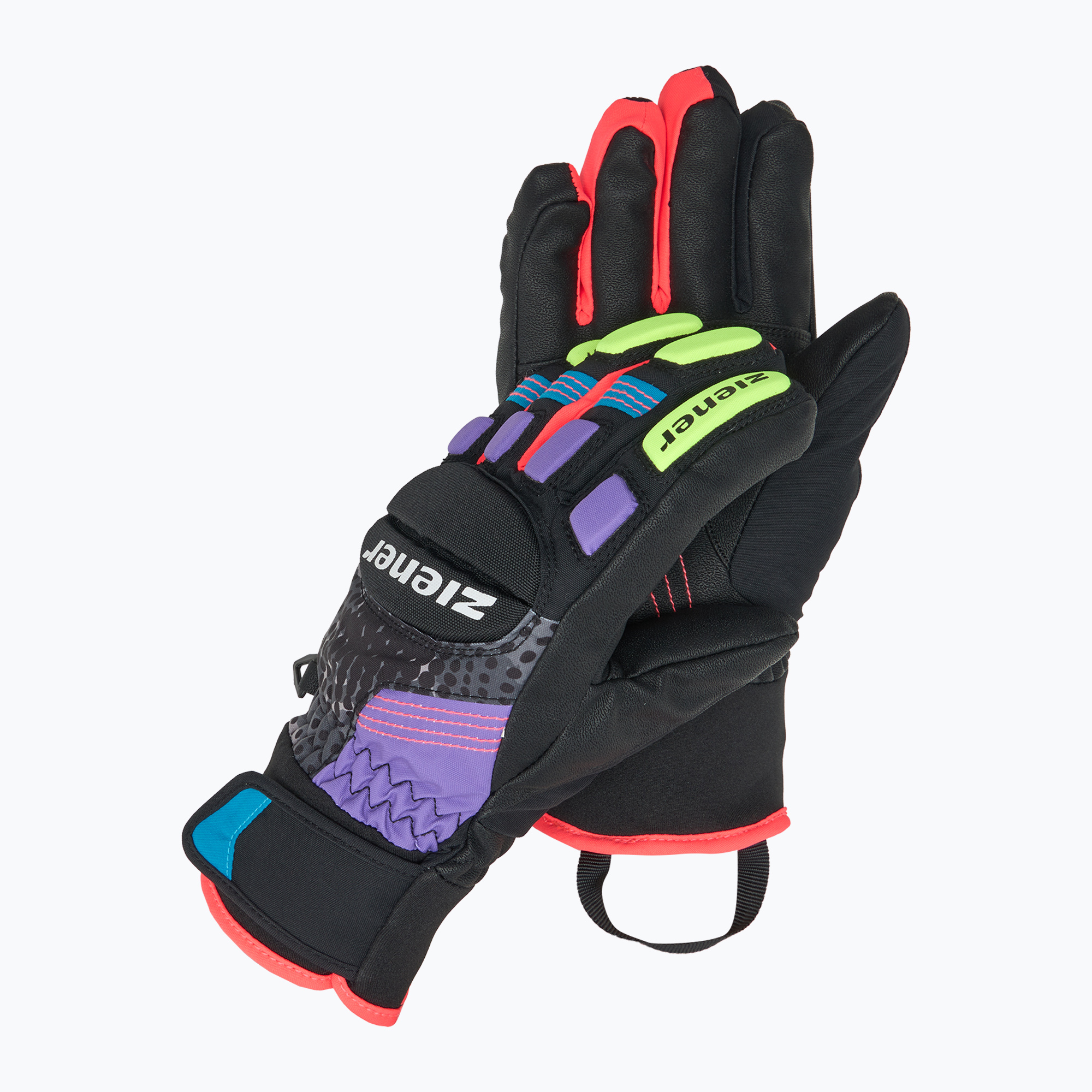 Detské lyžiarske rukavice ZIENER Luro Aquashield PR multicolor (Luro Aquashield PR 241904.999)