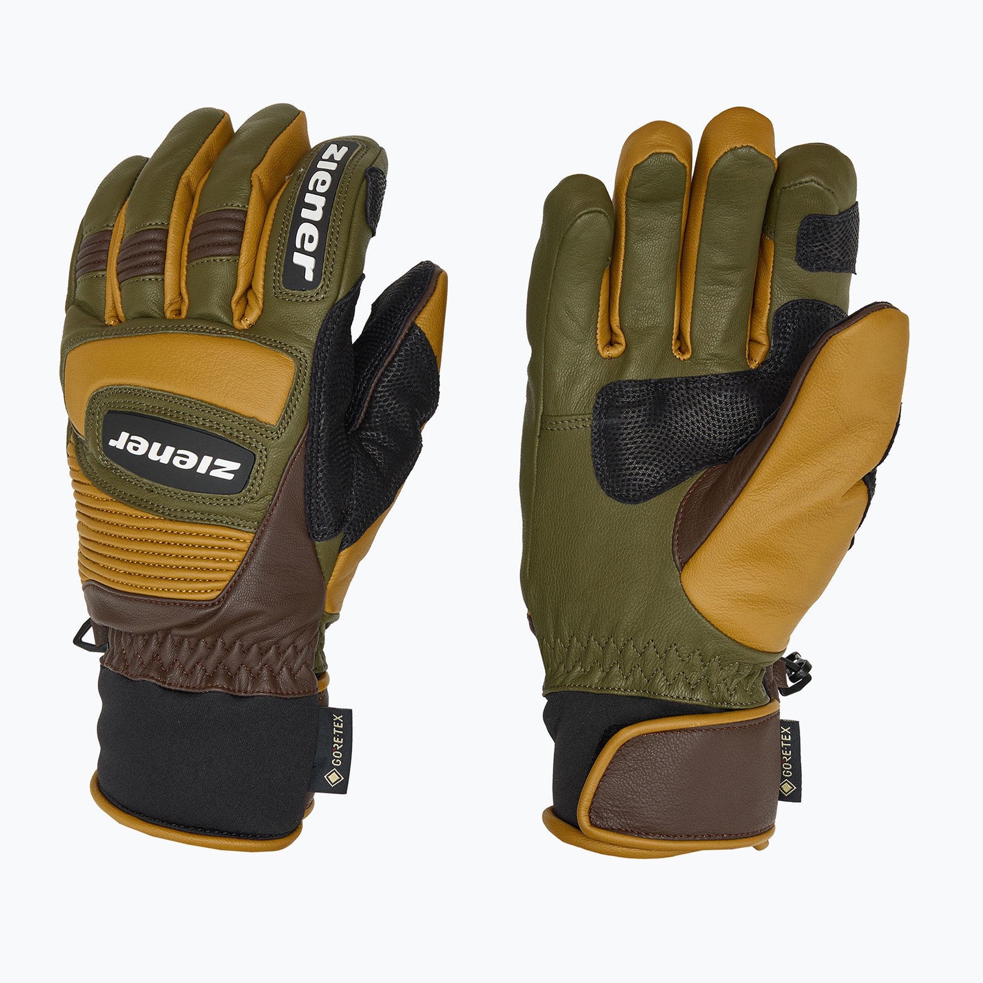 Skihandschuhe Herren ZIENER Guard GTX   Gore Grip PR alpine dark/brown