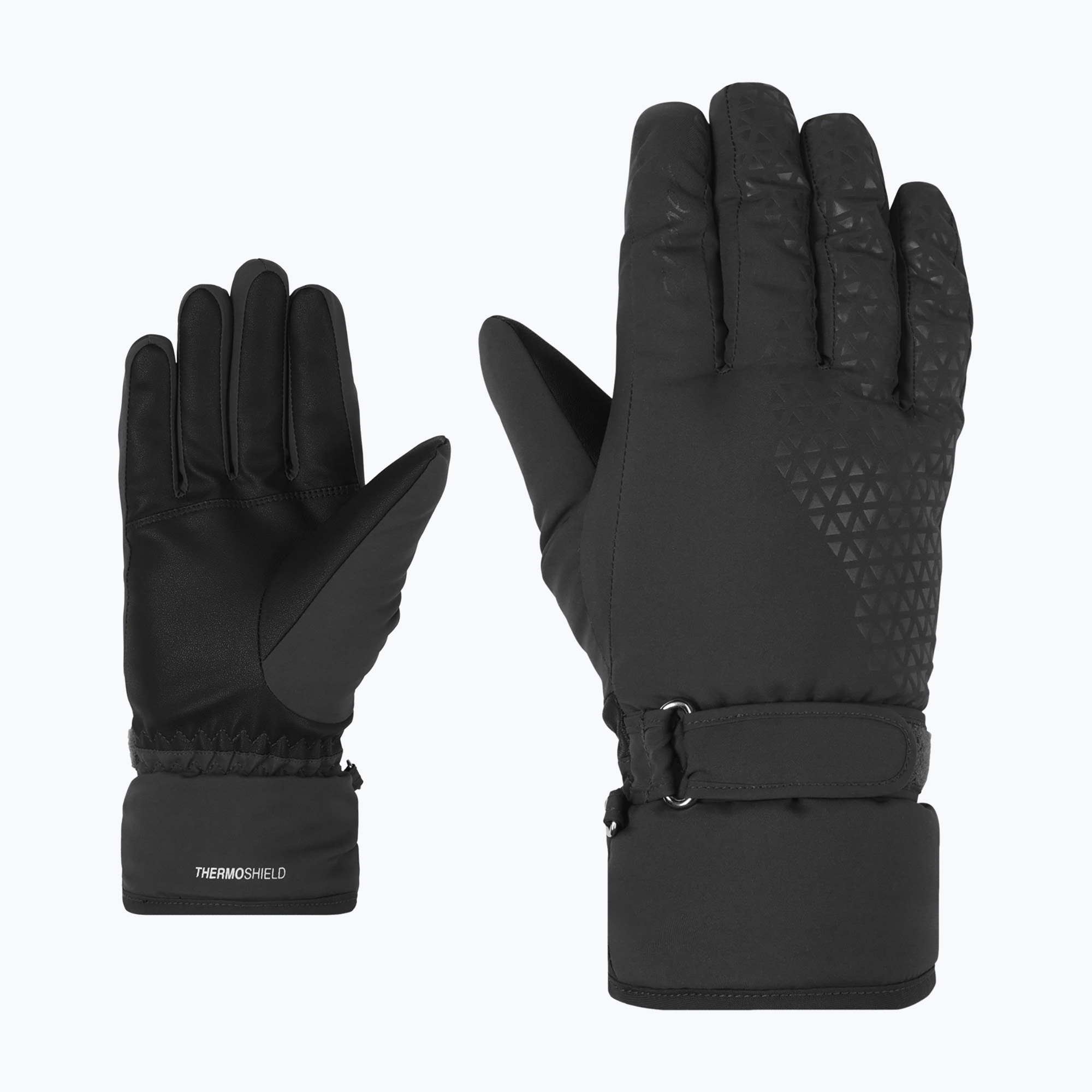 Dámske lyžiarske rukavice ZIENER Kisar Aquashield black (Kisar Aquashield 801313.12)