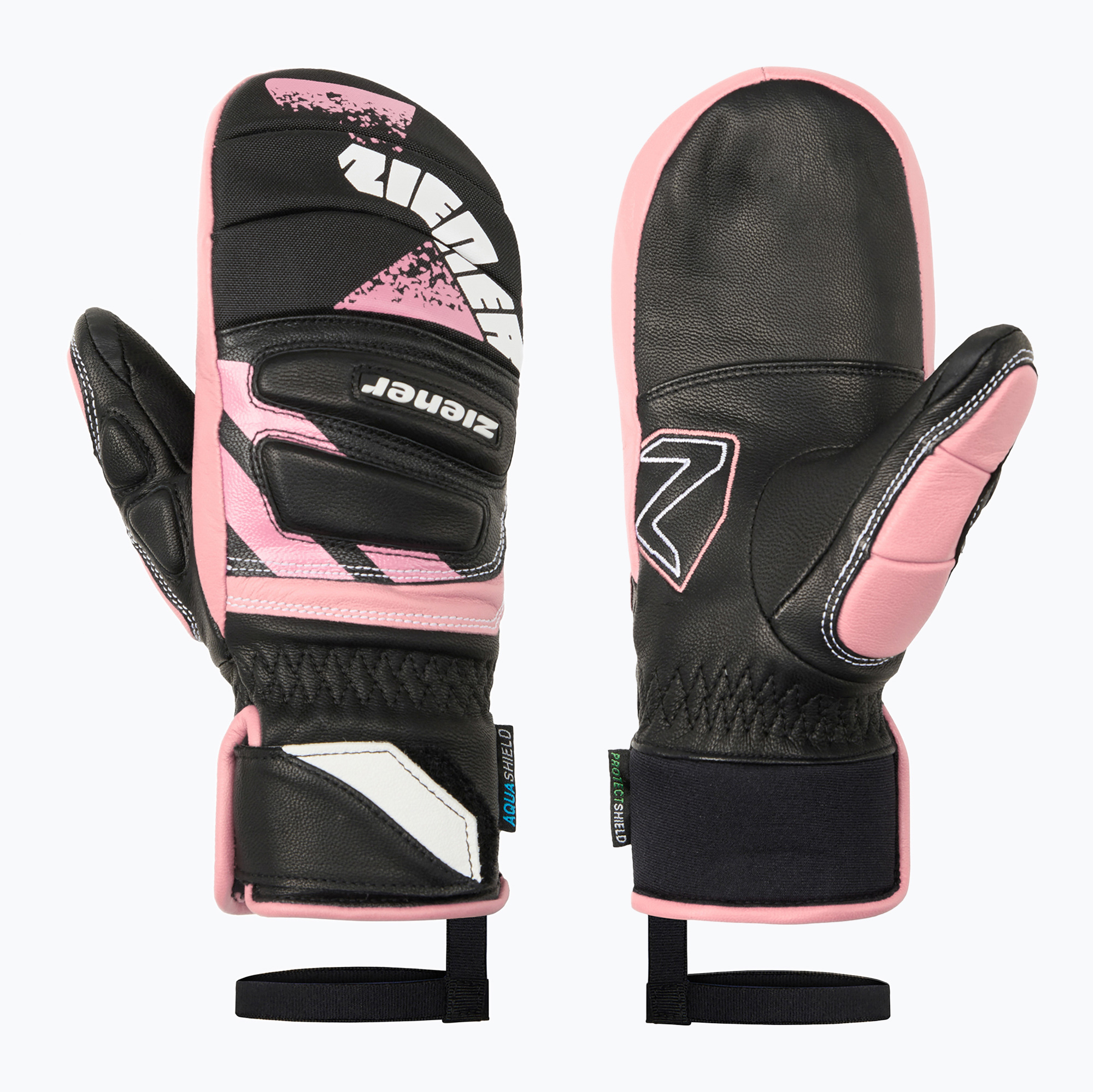 Детски скиорски ръкавици Ziener Lopaki-Z AS PR Mitten black/pink vanilla