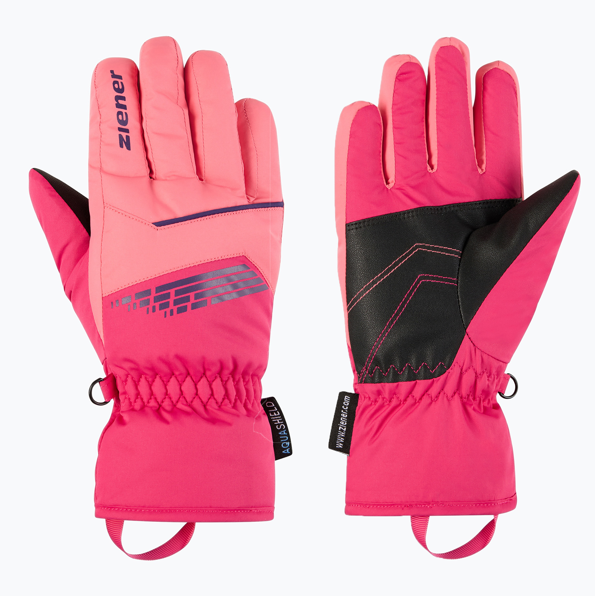 Mănuși de schi pentru copii ZIENER Lavivi-Z AS pop pink