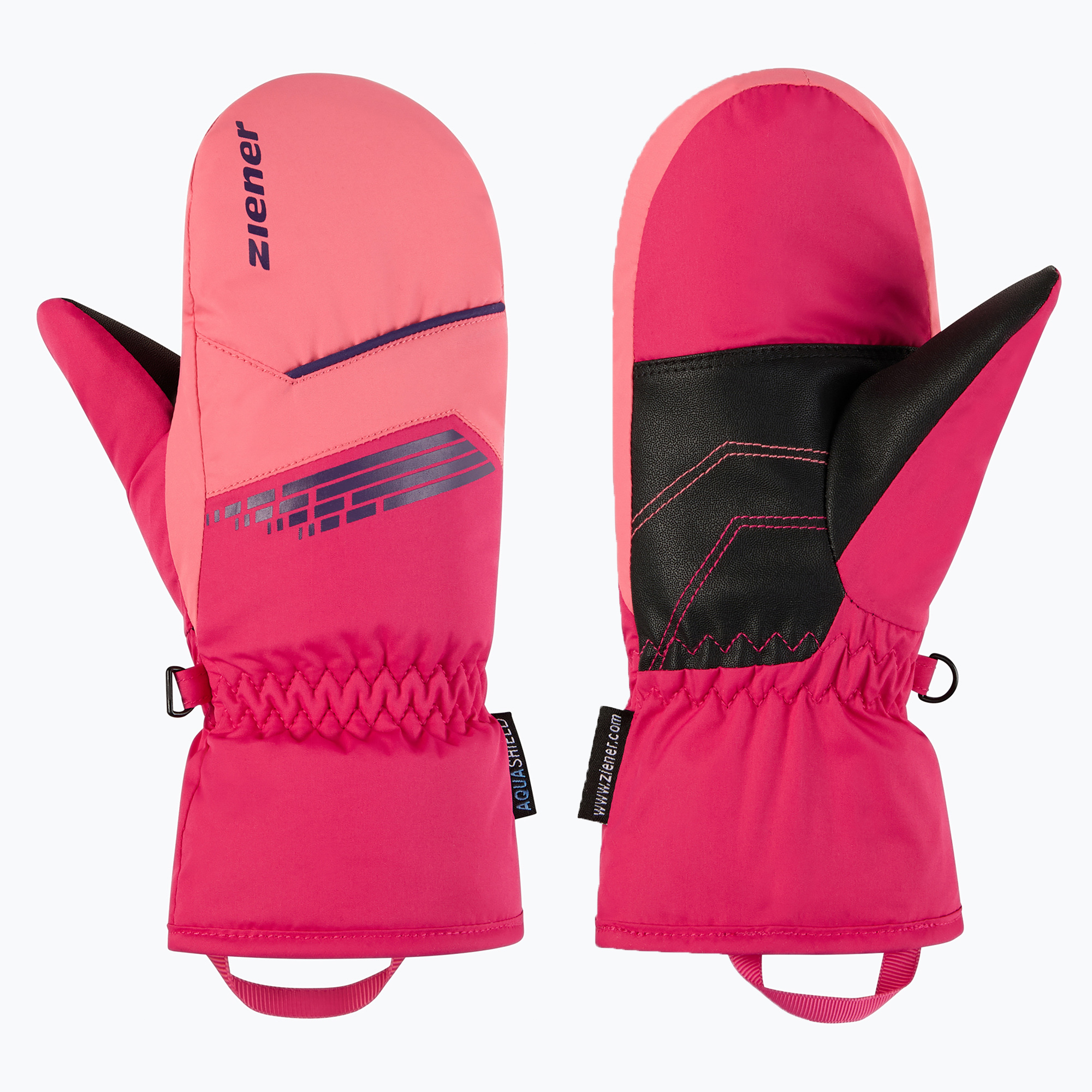 Детски скиорски ръкавици ZIENER Lavivo-Z AS Mitten pop pink
