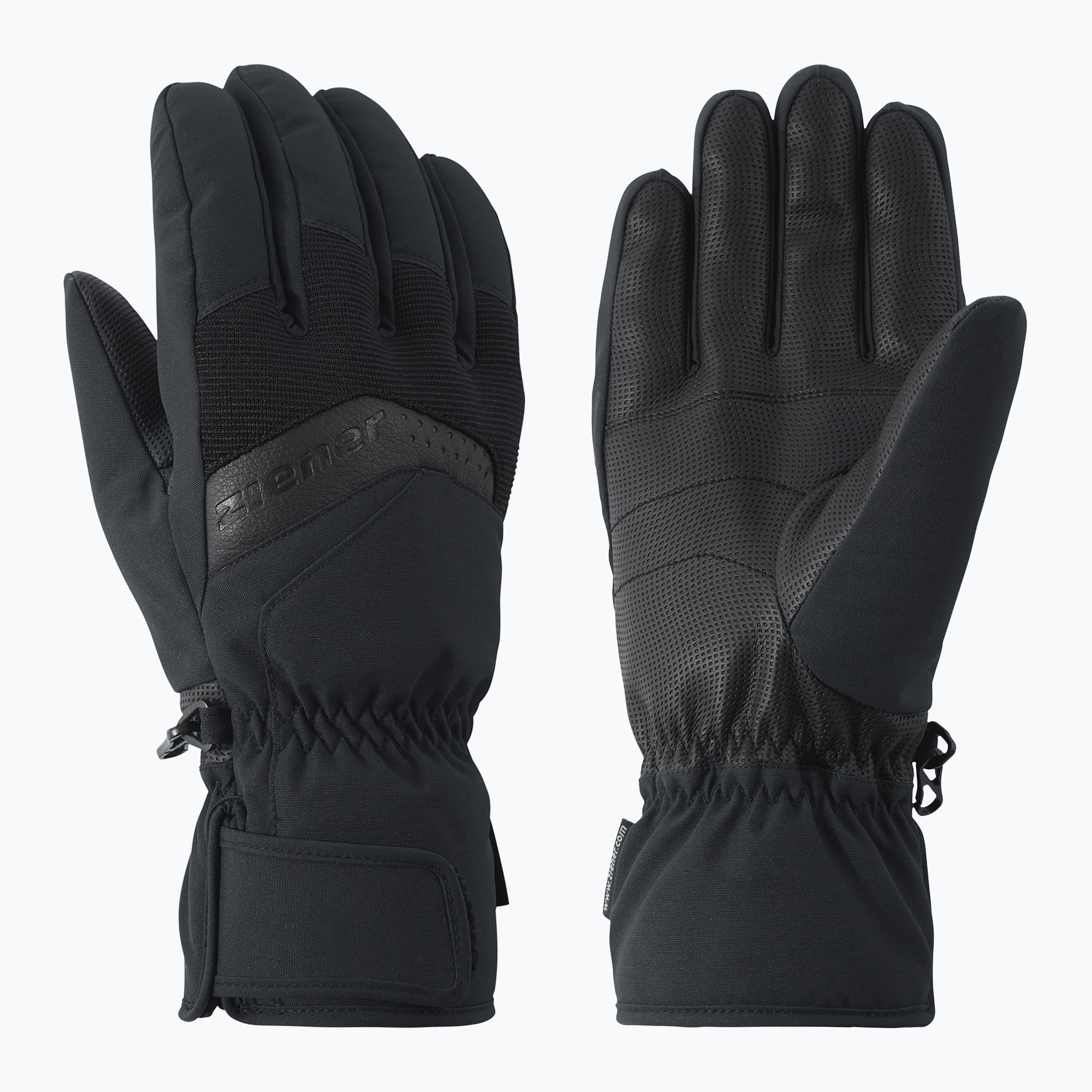 Скиорски ръкавици ZIENER Gabino black/red
