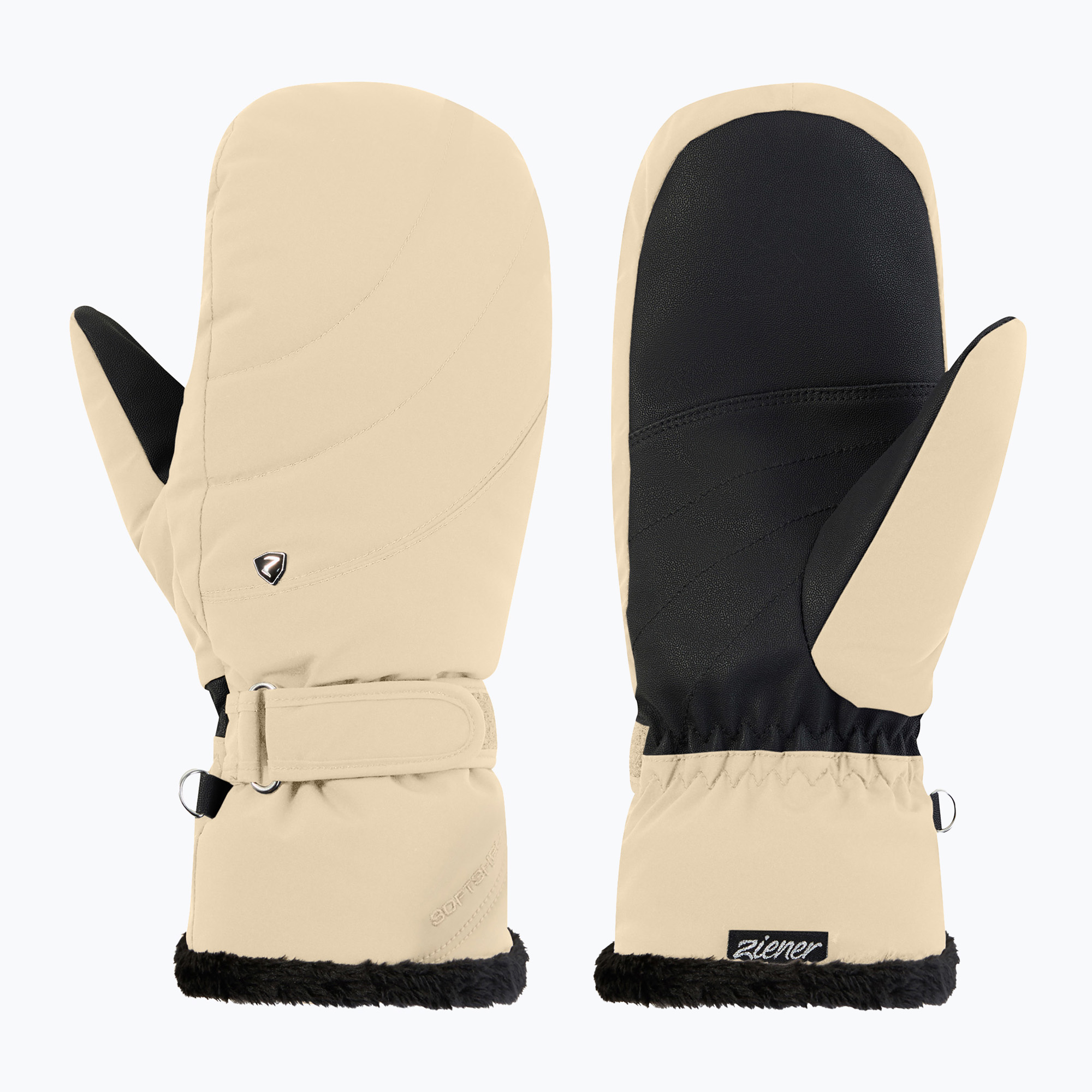Дамски скиорски ръкавици Ziener Keaki-Z Aquashield PR Mitten Glove soft taupe