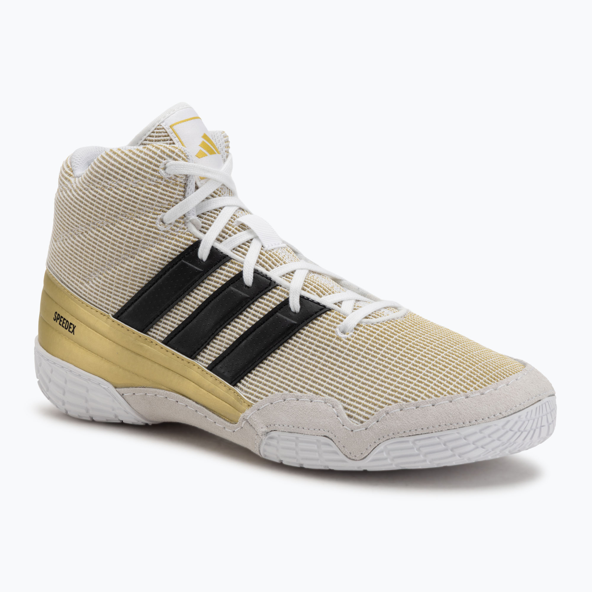 Buty bokserskie adidas Speedex core black/gold metallic 