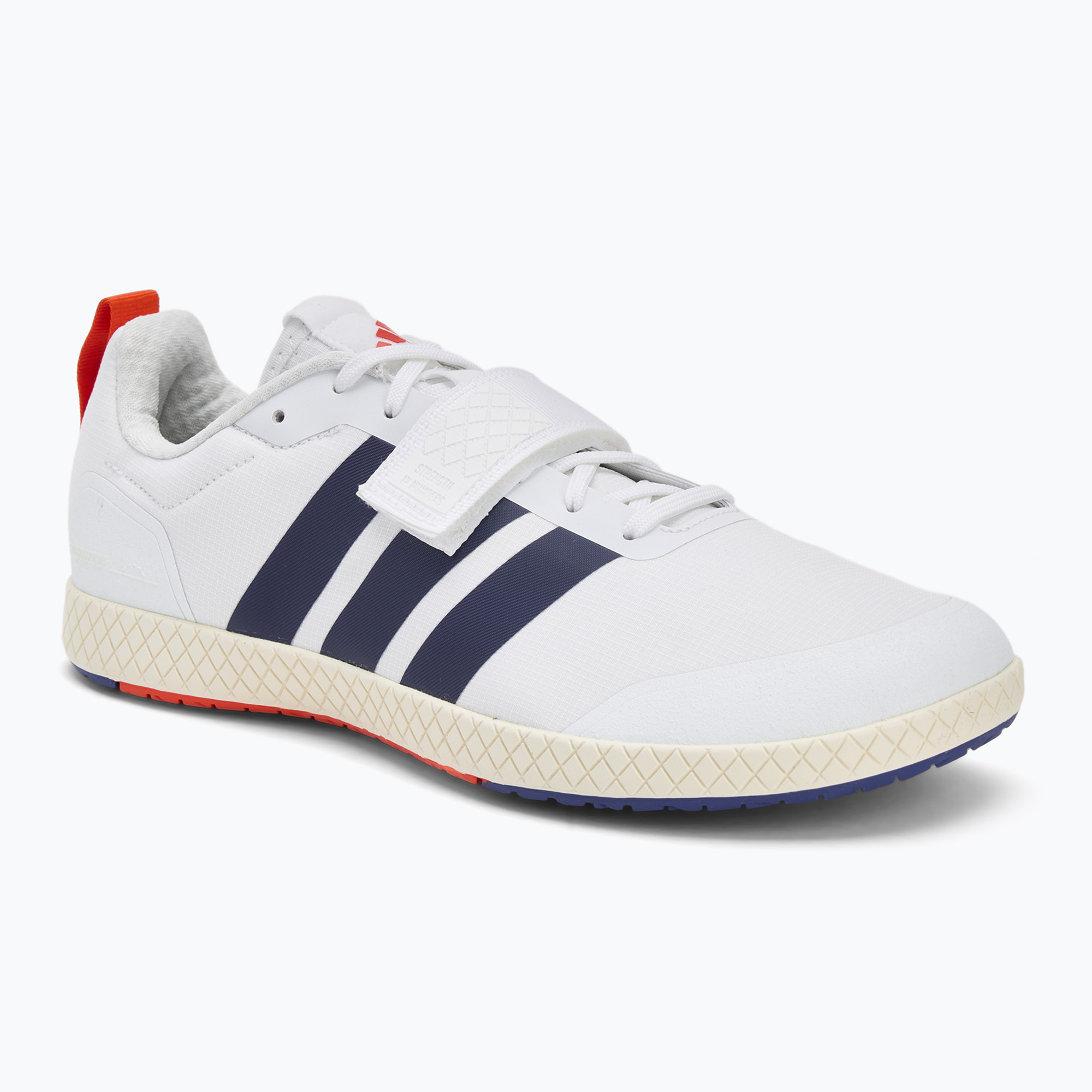 Buty do podnoszenia ciężarów adidas The Total 2 Footwear white/dark blue/royal blue 