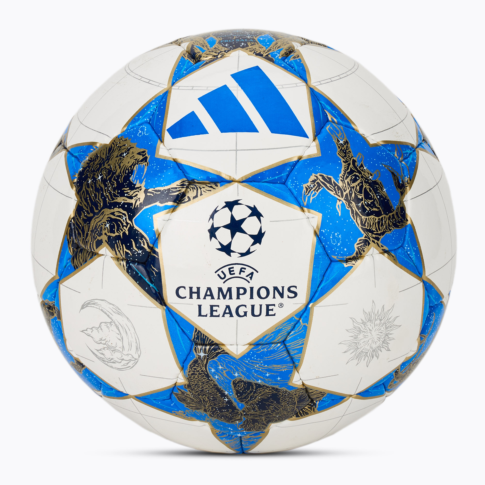Piłka do piłki nożnej adidas UCL Pro Sala white/blue rozmiar 4 
