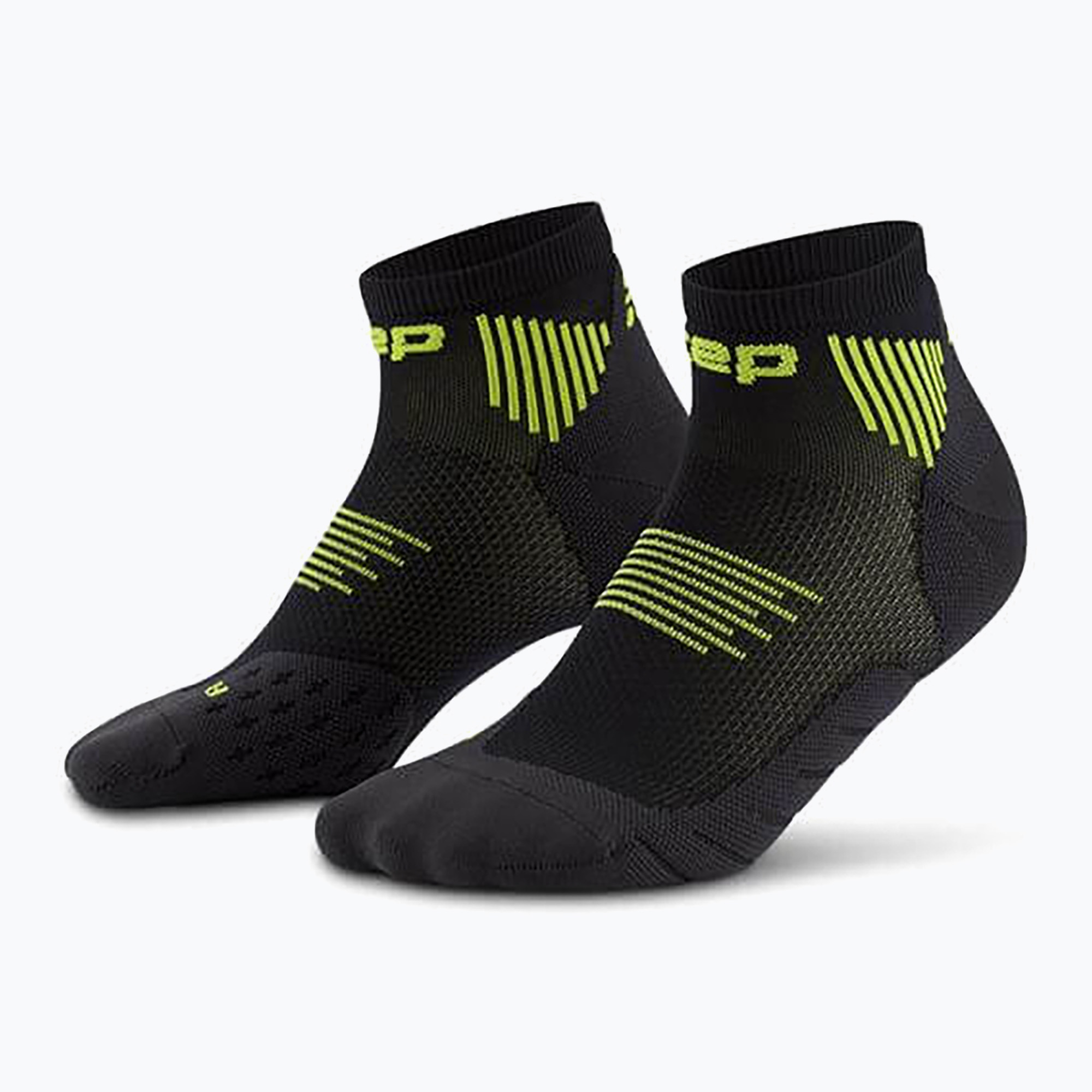 CEP дамски чорапи за компресия Run Low Cut 5.0 black/lime