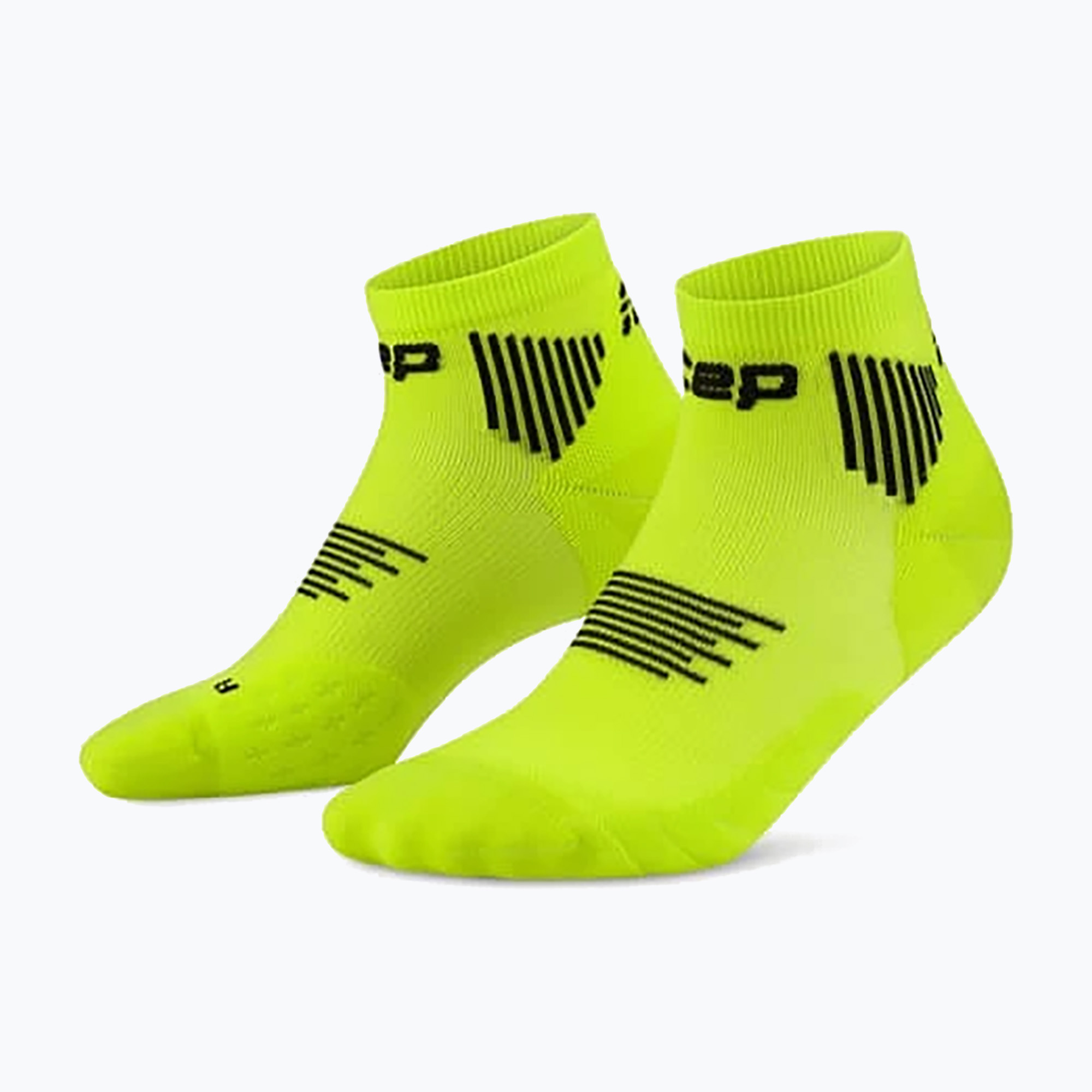 Мъжки компресионни чорапи CEP Run Low Cut 5.0 lime/black