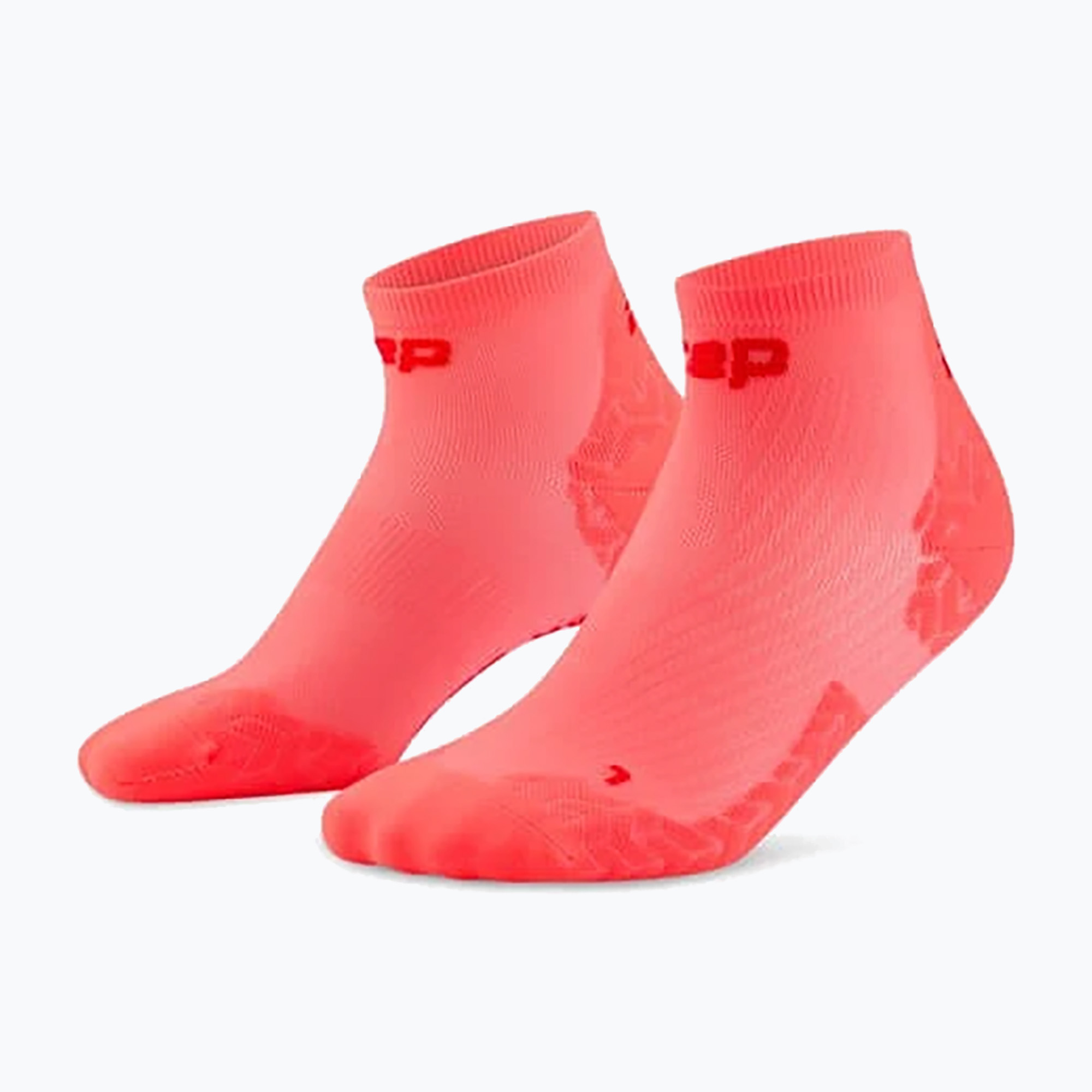 Дамски чорапи CEP Ultralight Low Cut 4.0 neon coral/red