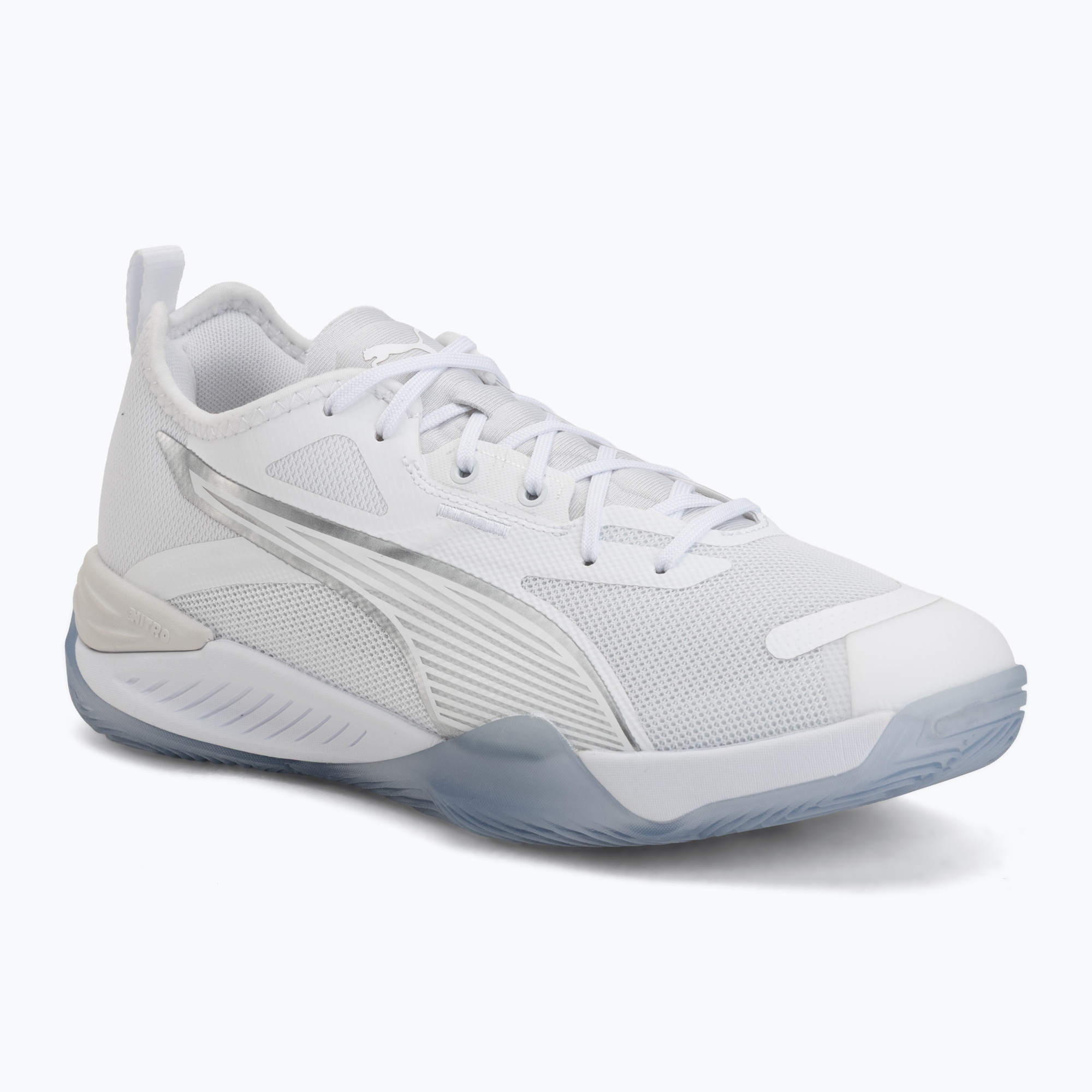 Buty do piłki ręcznej PUMA Eliminate NITRO 4 puma white/puma silver 