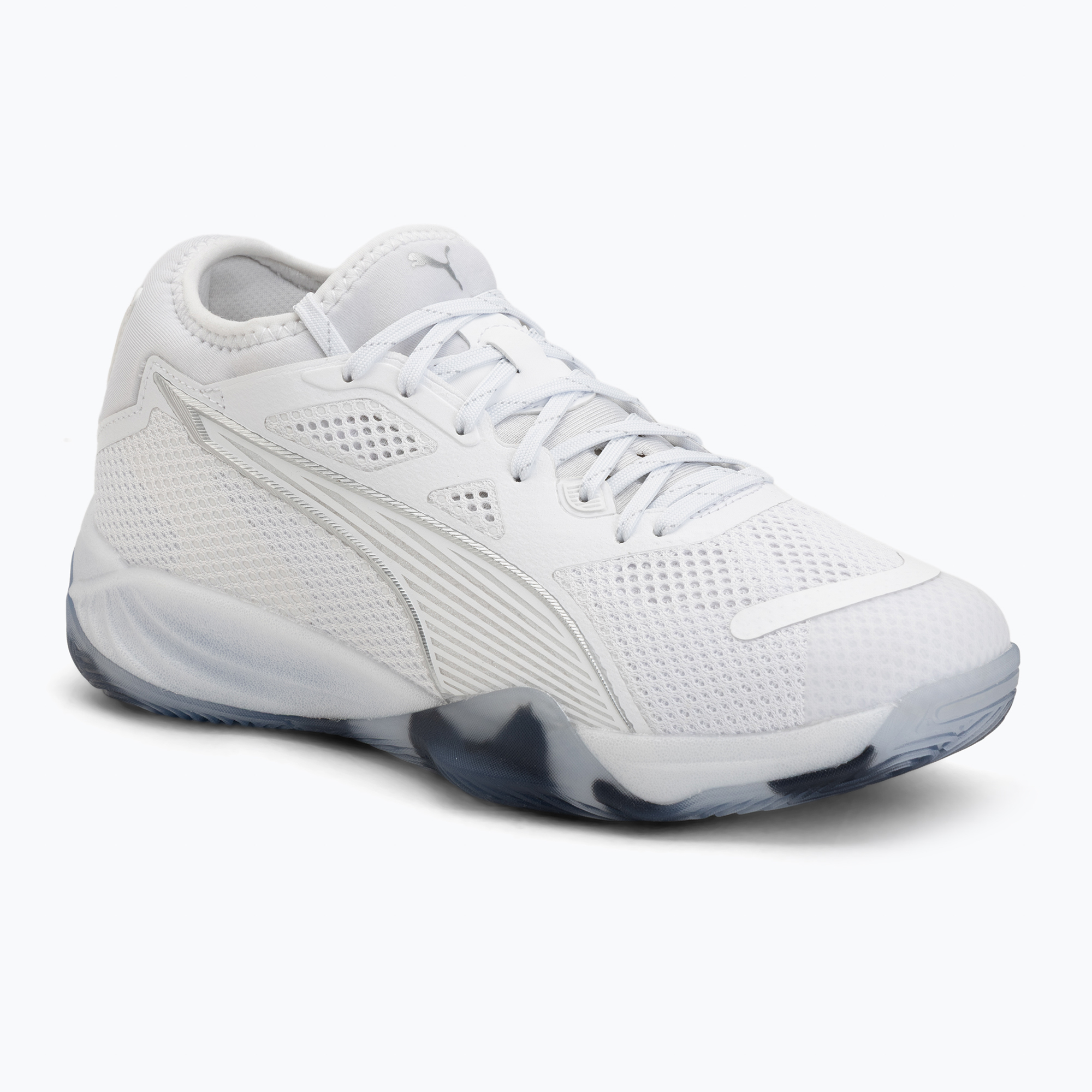 Buty do piłki ręcznej PUMA Eliminate NITRO SQD 4 puma white/baltic sea blue/fresh water 