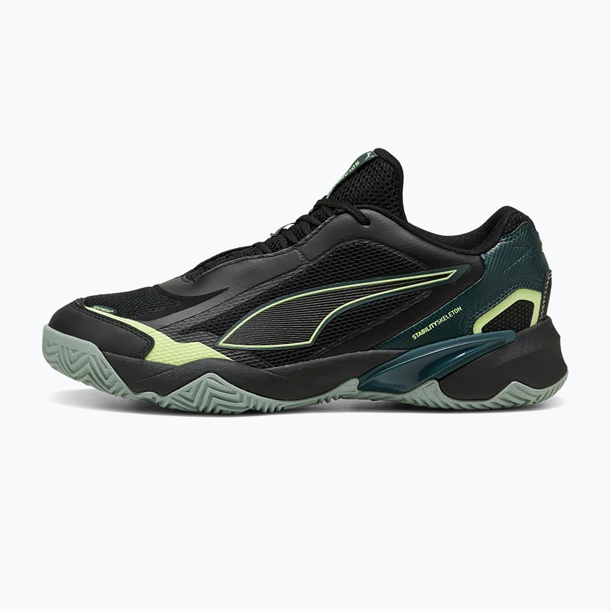 Мъжки обувки за хандбал PUMA Solarstrike 4 puma black/green terrain/fizzy light