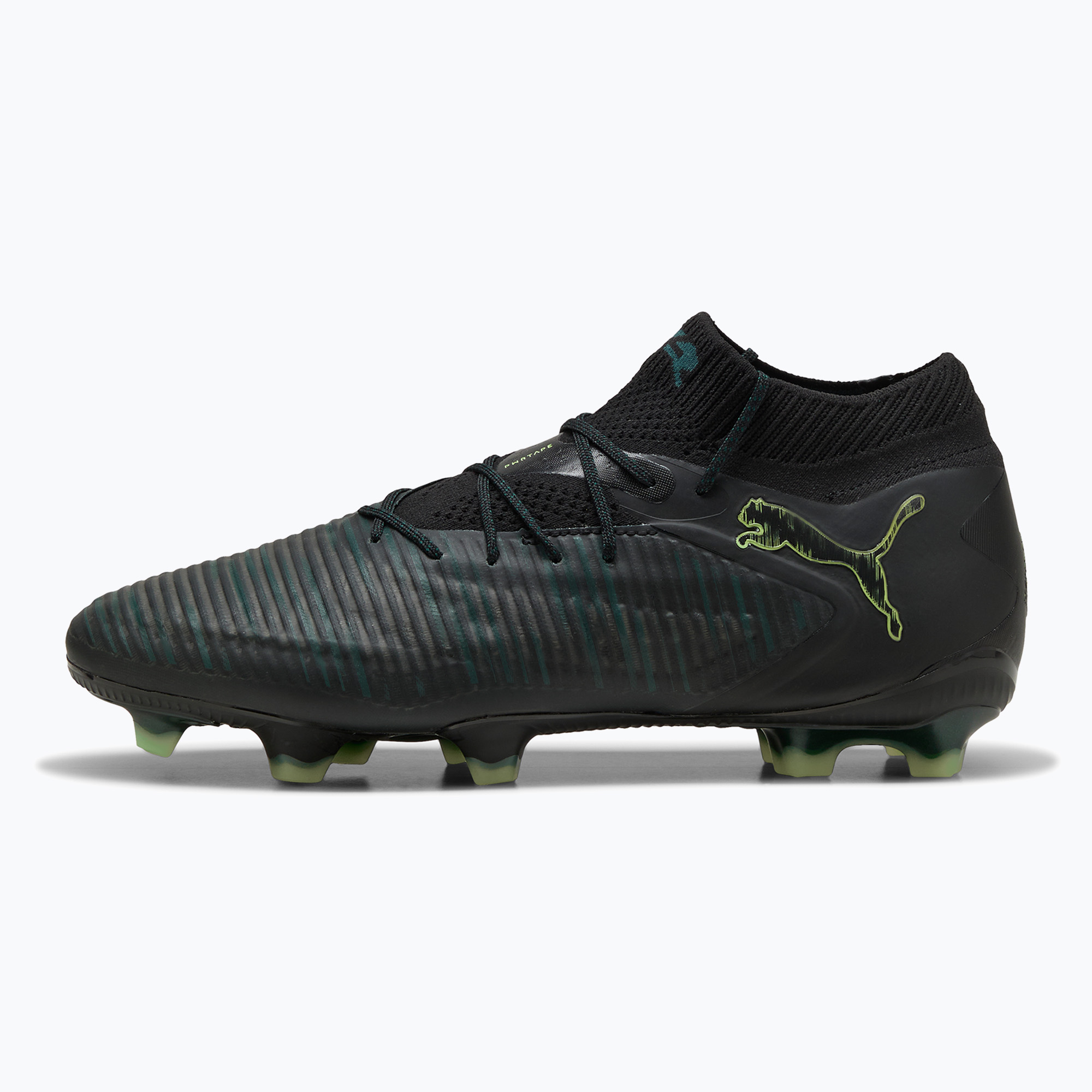 Buty piłkarskie męskie PUMA Future 8 Ultimate FG puma black/fizzy light/green terrain 