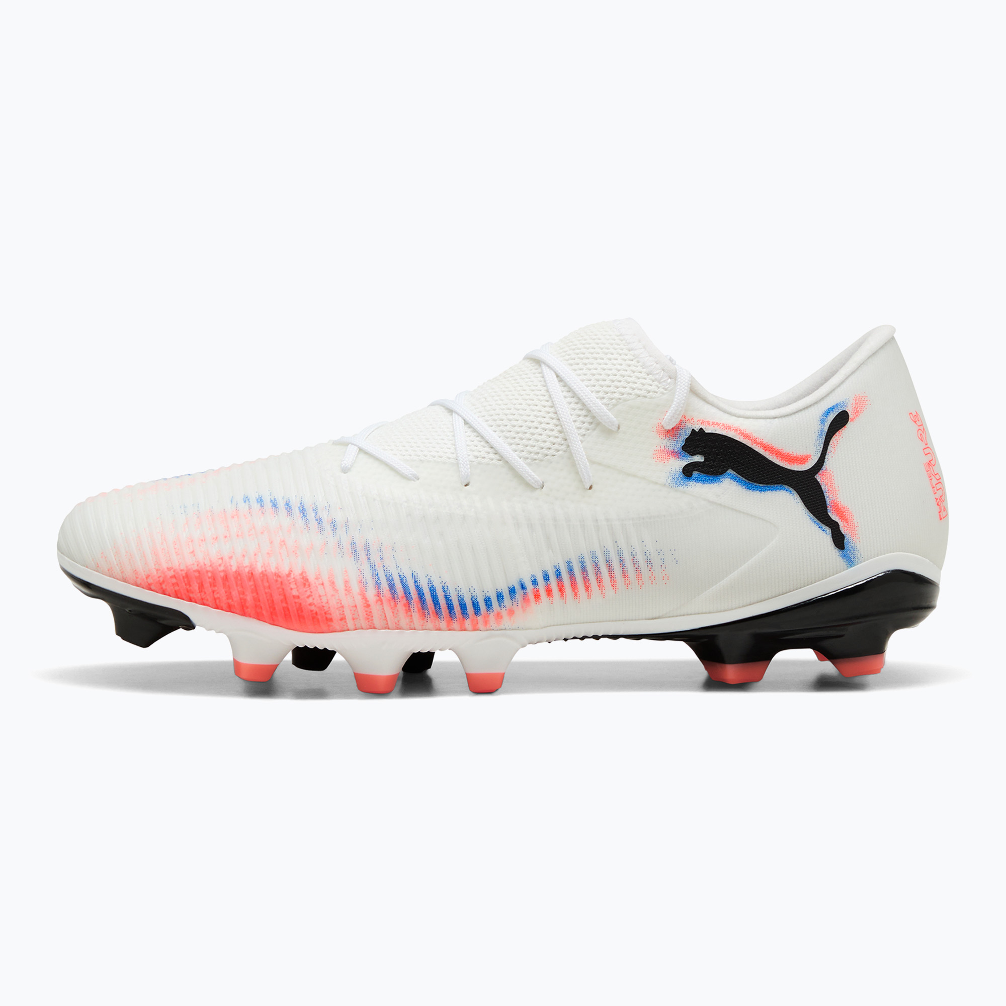 Buty piłkarskie męskie PUMA Future 8 Match Low FG/AG puma white/puma black/glowing red 