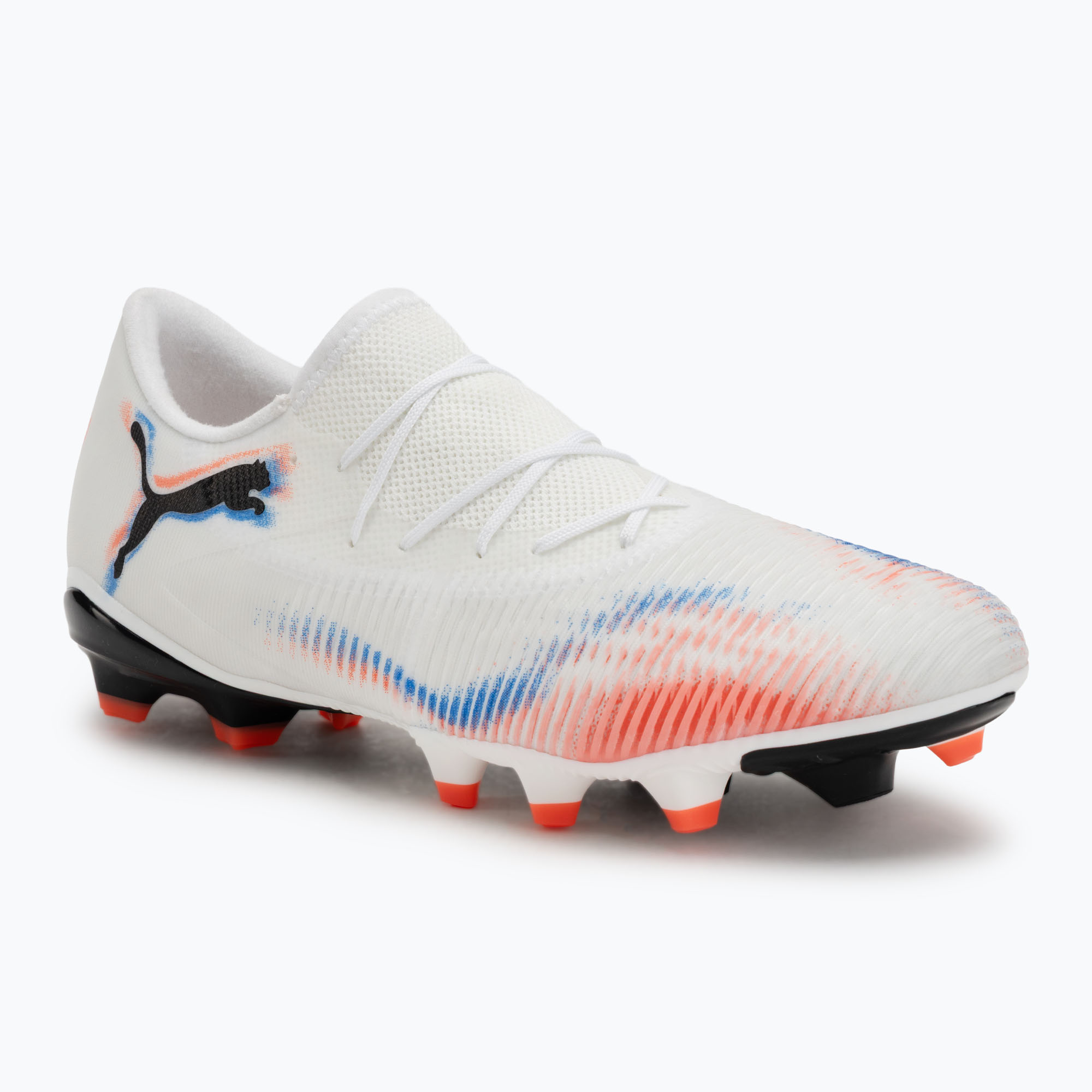 Buty piłkarskie męskie PUMA Future 8 Match Low FG/AG puma white/puma black/glowing red 
