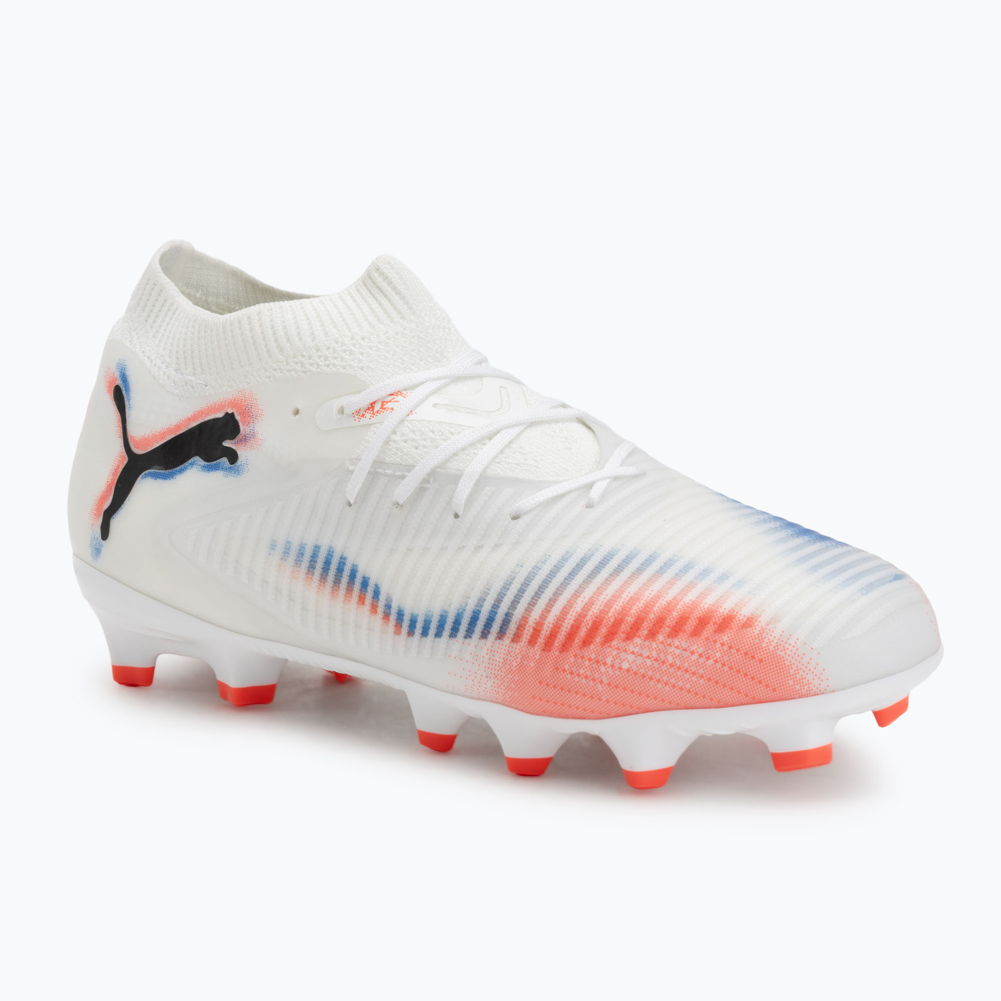 Buty piłkarskie dziecięce PUMA Future 8 Pro FG/AG Jr puma white/puma black/glowing red 