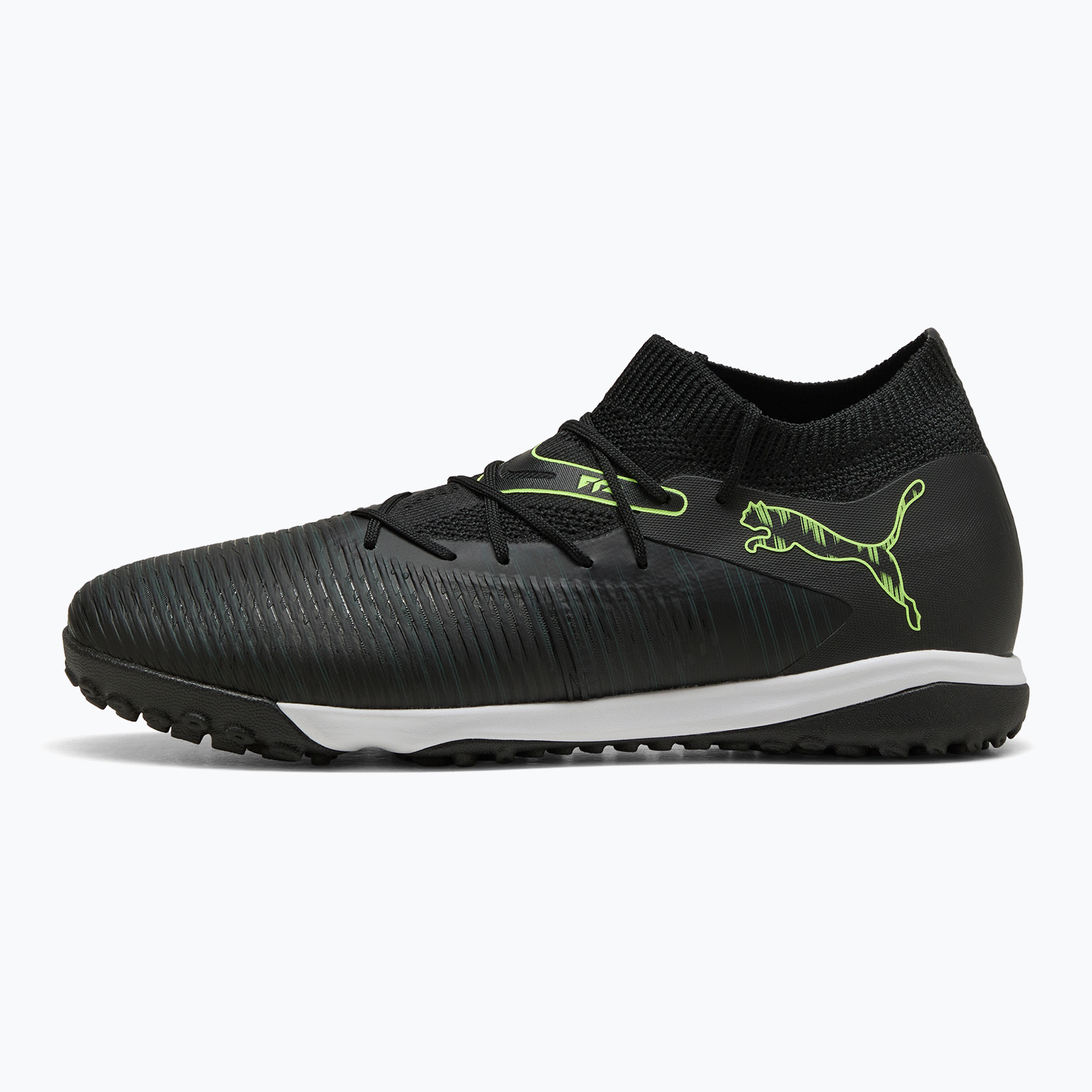 Buty piłkarskie męskie PUMA Future 8 Match TT puma black/fizzy light/green terrain 