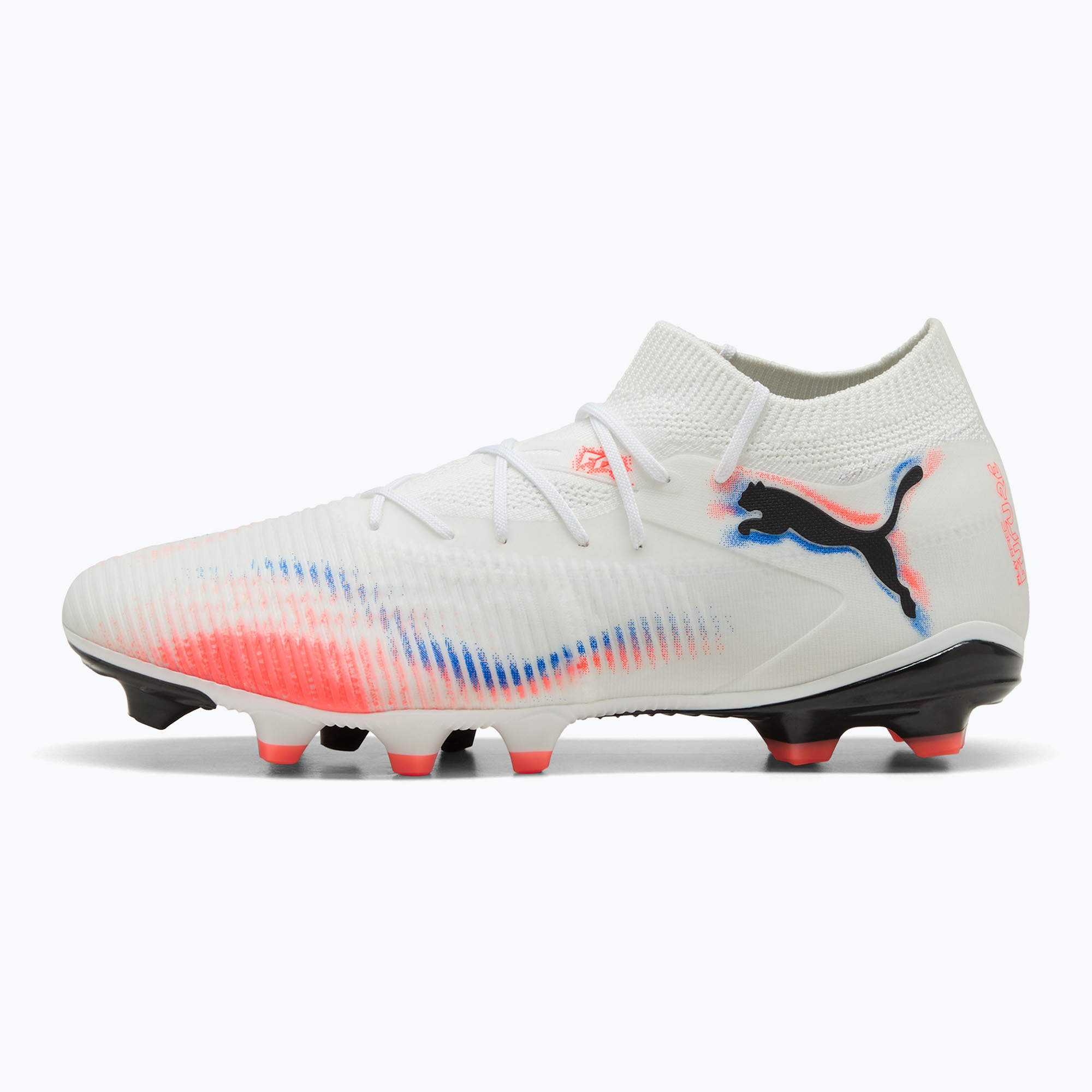 Buty piłkarskie męskie PUMA Future 8 Match FG/AG puma white/puma black/glowing red 