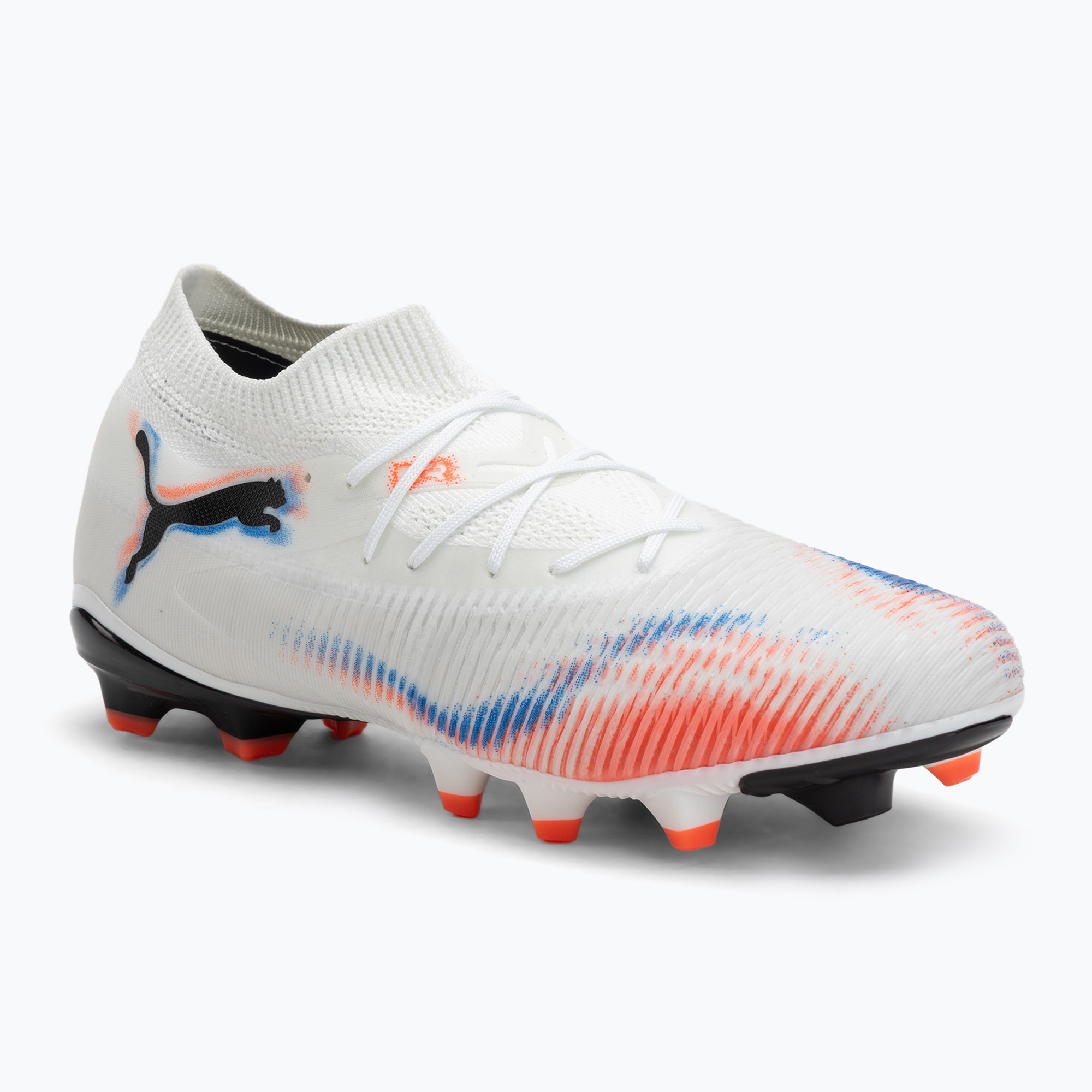 Buty piłkarskie męskie PUMA Future 8 Match FG/AG puma white/puma black/glowing red 