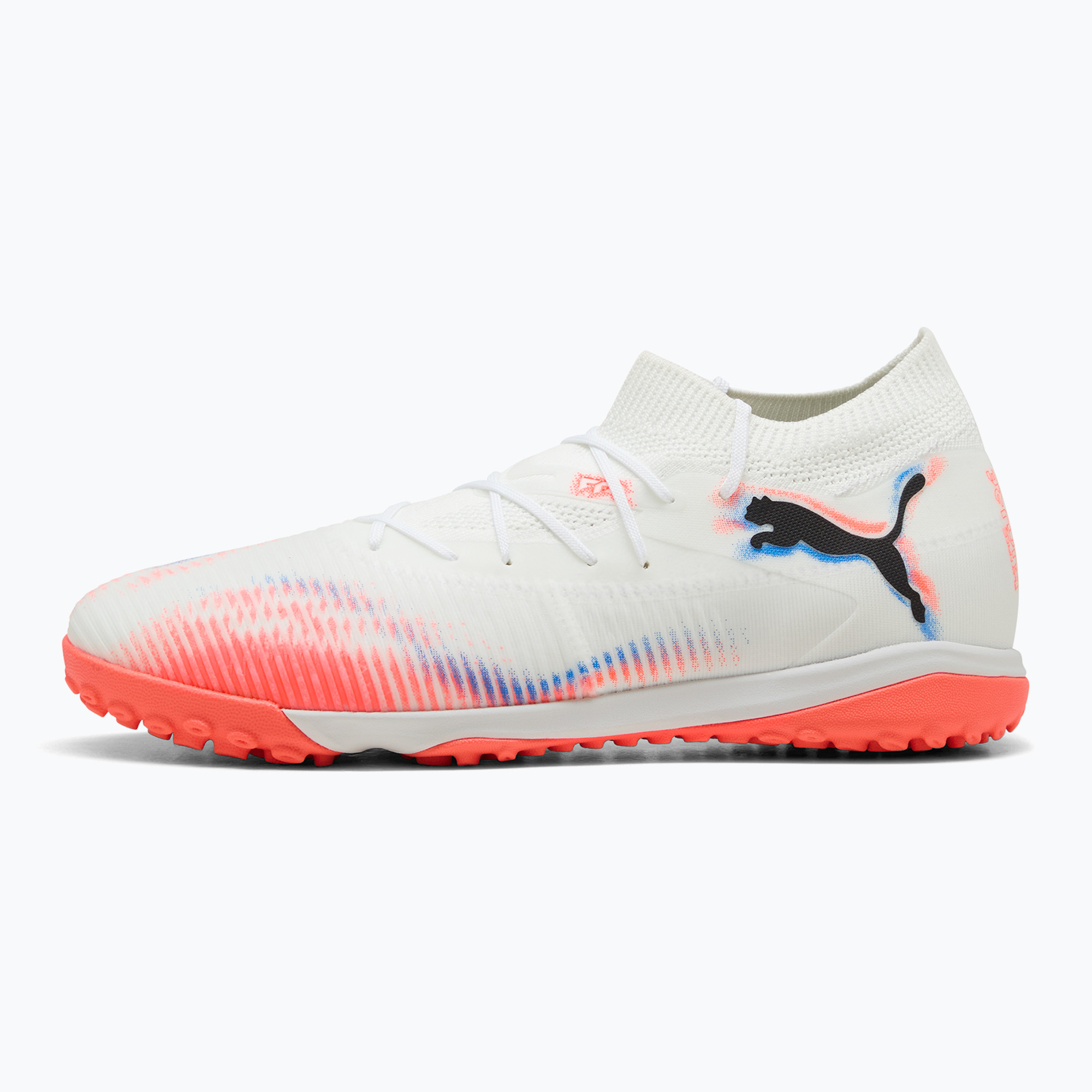 Buty piłkarskie męskie PUMA Future 8 Match TT puma white/puma black/glowing red 