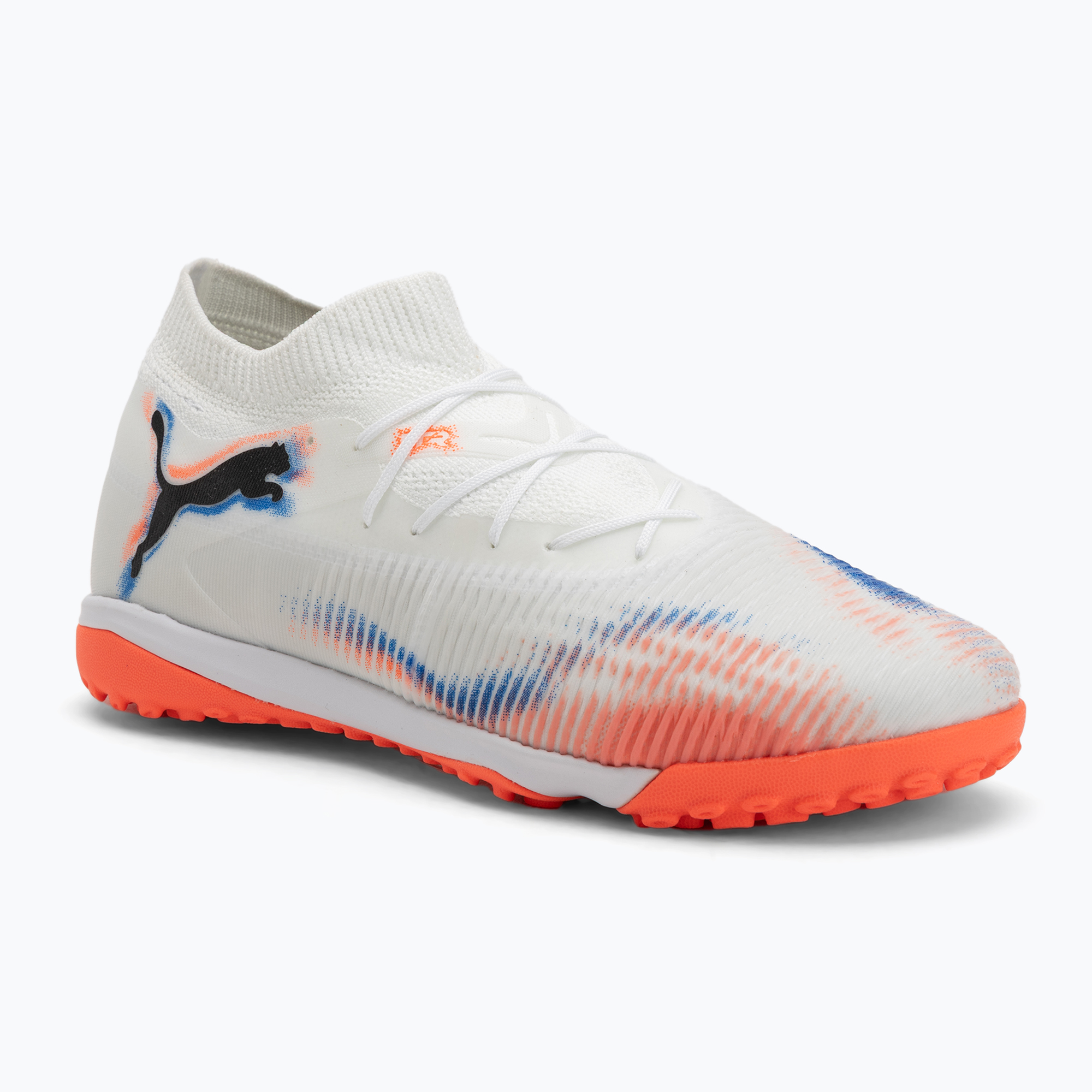Buty piłkarskie męskie PUMA Future 8 Match TT puma white/puma black/glowing red 