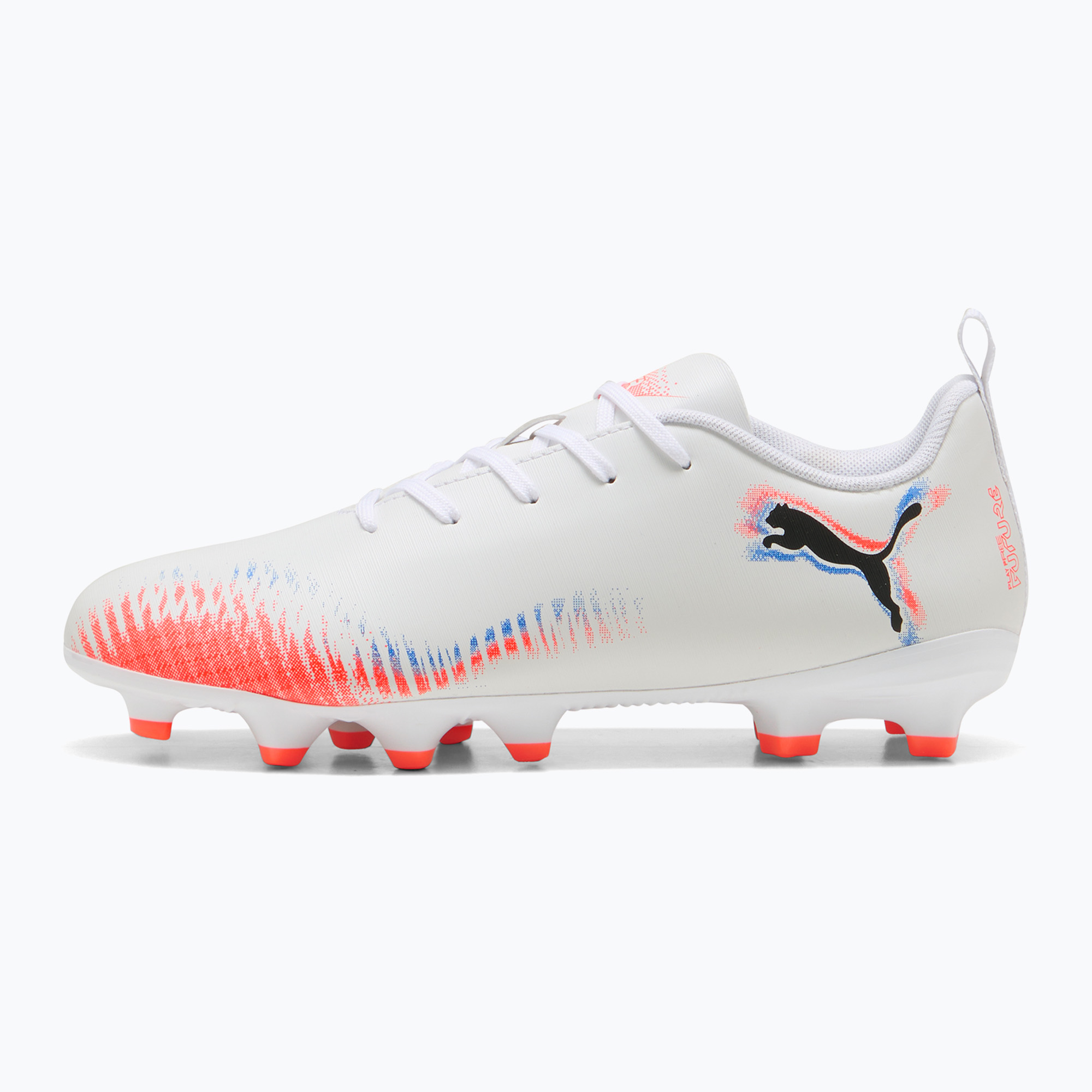 Buty piłkarskie dziecięce PUMA Future 8 Play FG/AG Jr puma white/puma black/glowing red 