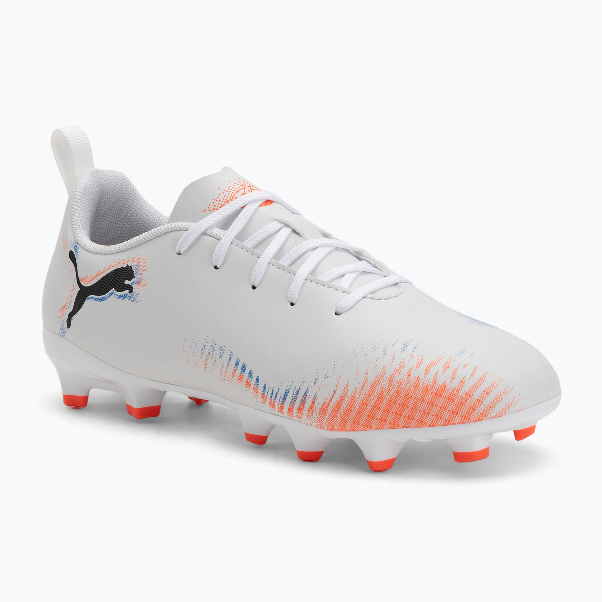 Buty piłkarskie dziecięce PUMA Future 8 Play FG/AG Jr puma white/puma black/glowing red 