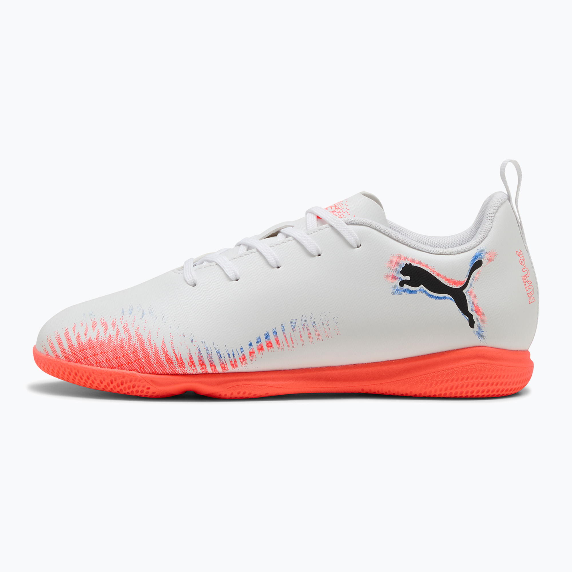 Buty piłkarskie dziecięce PUMA Future 8 Play It Jr puma white/puma black/glowing red 