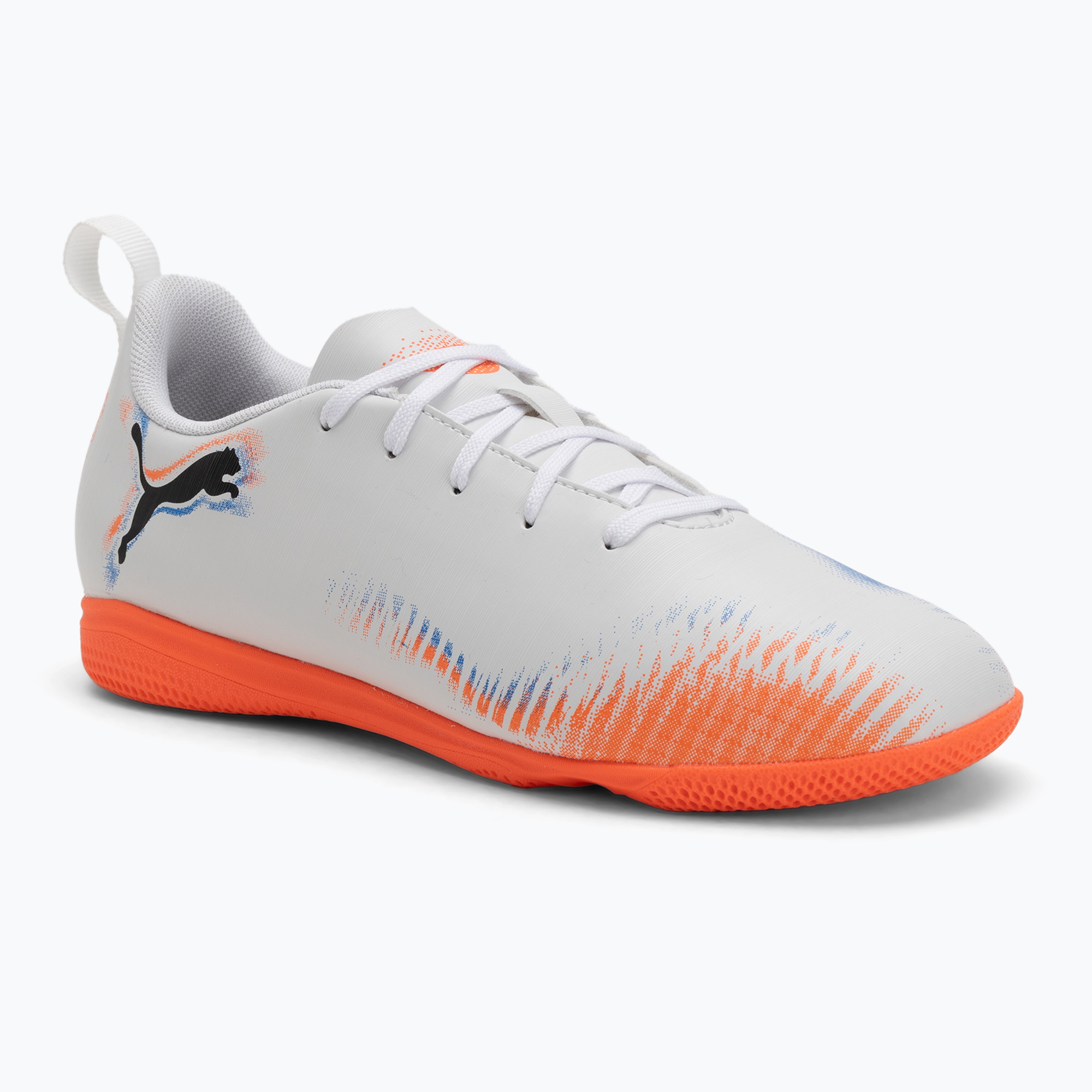 Buty piłkarskie dziecięce PUMA Future 8 Play It Jr puma white/puma black/glowing red 