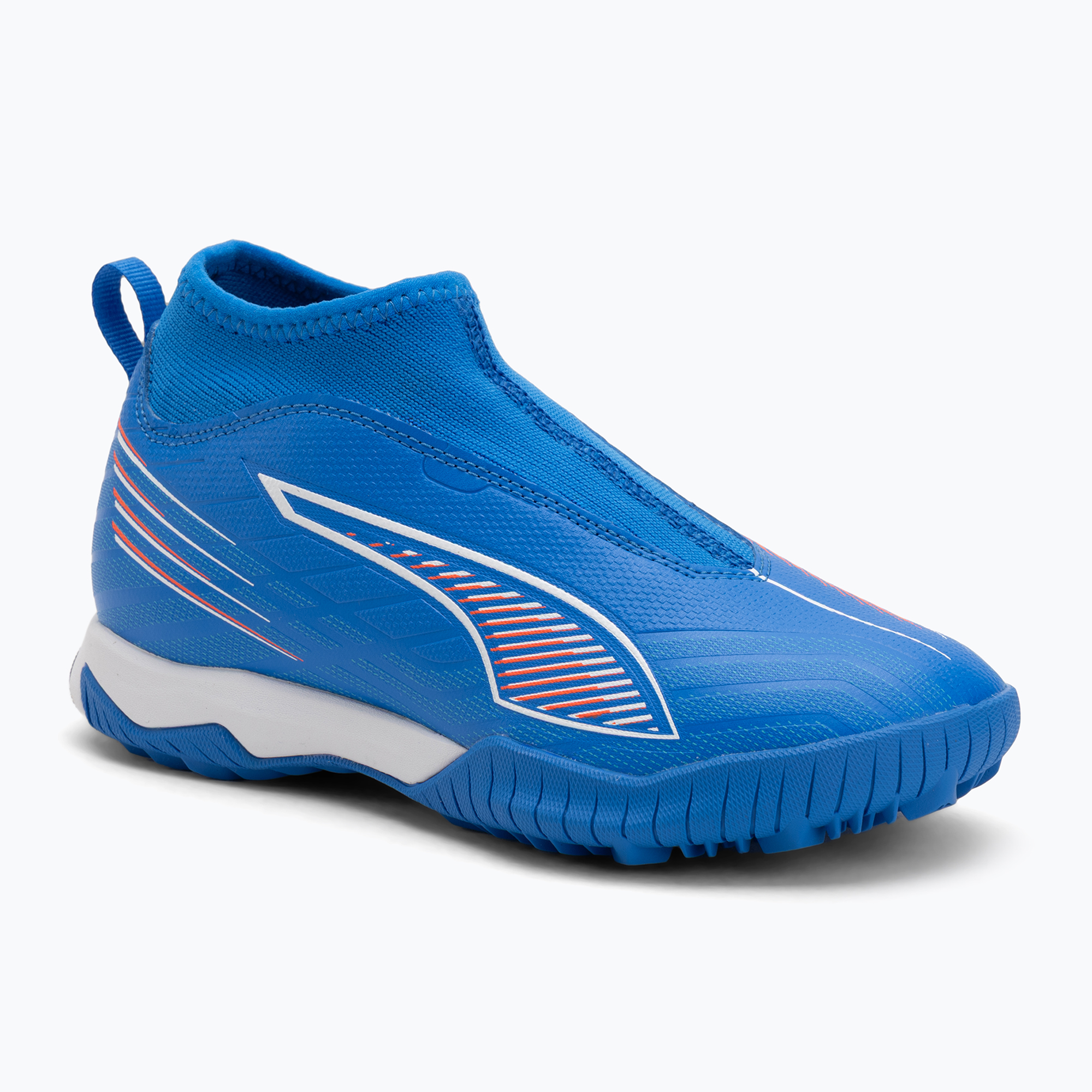 Buty piłkarskie dziecięce PUMA Ultra 6 Match+ LL TT + Mid Jr ultra blue/puma white/glowing red 